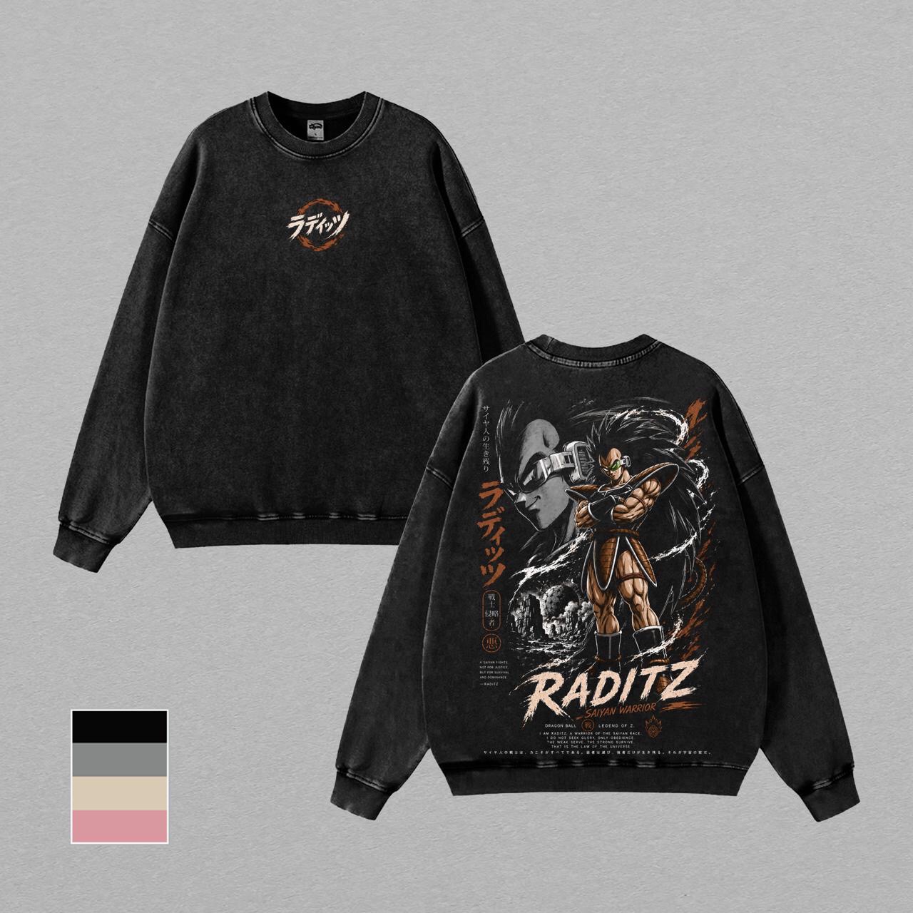 Raditz Dragon Ball Vintage Unisex  Washed T-Shirt