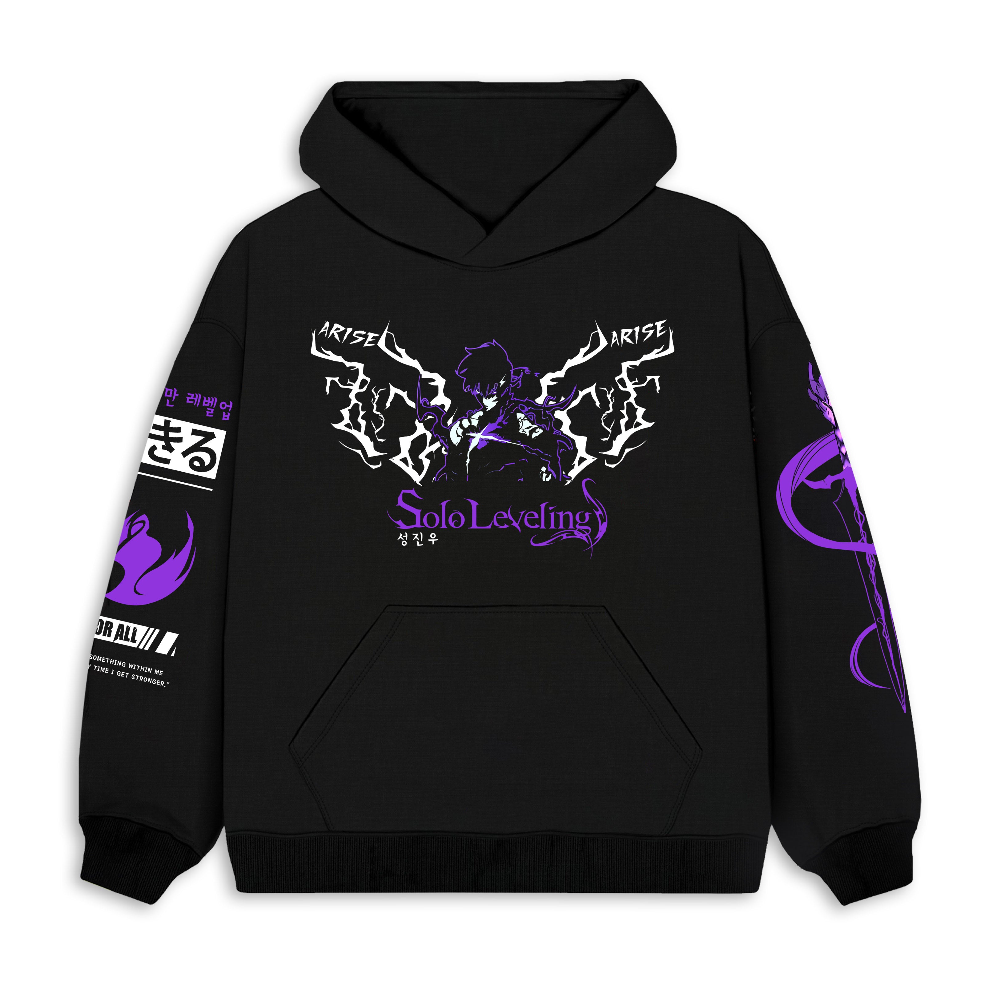Solo Leveling Printed Oversized Unisex Hoodie