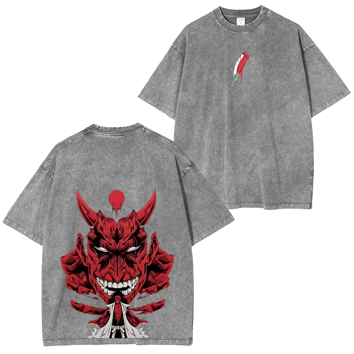BLEACH :Kenpachi Zaraki Vintage washed T-shirt/Crewneck/Hoodie