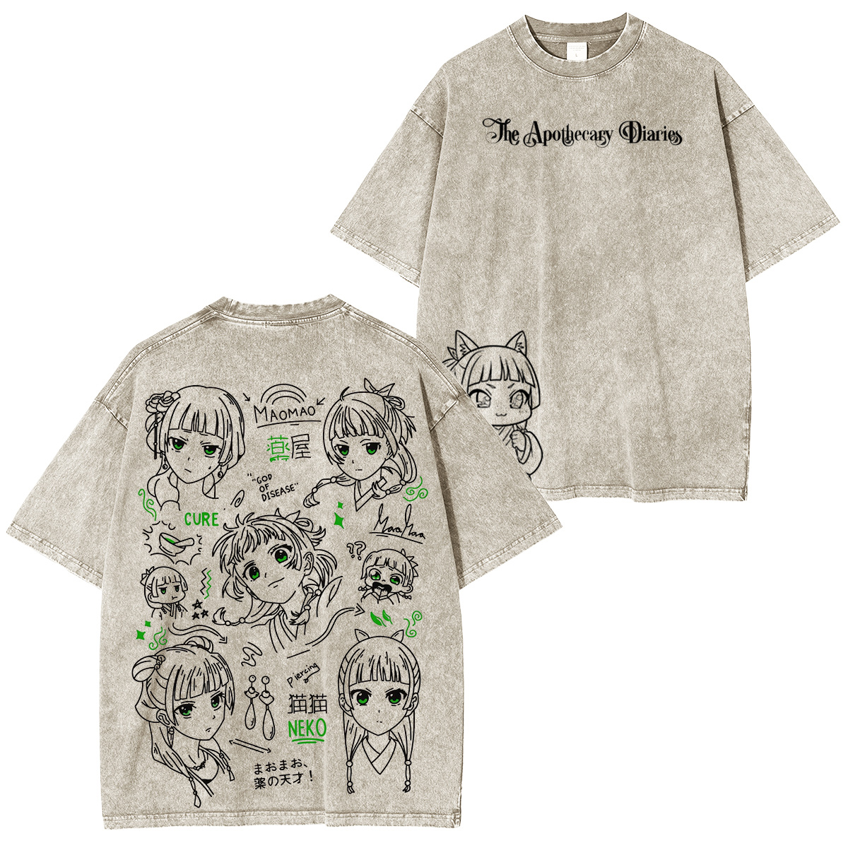 The Apothecary Girl's Monologue: Maomao Vintage washed T-shirt/Crewneck/Hoodie