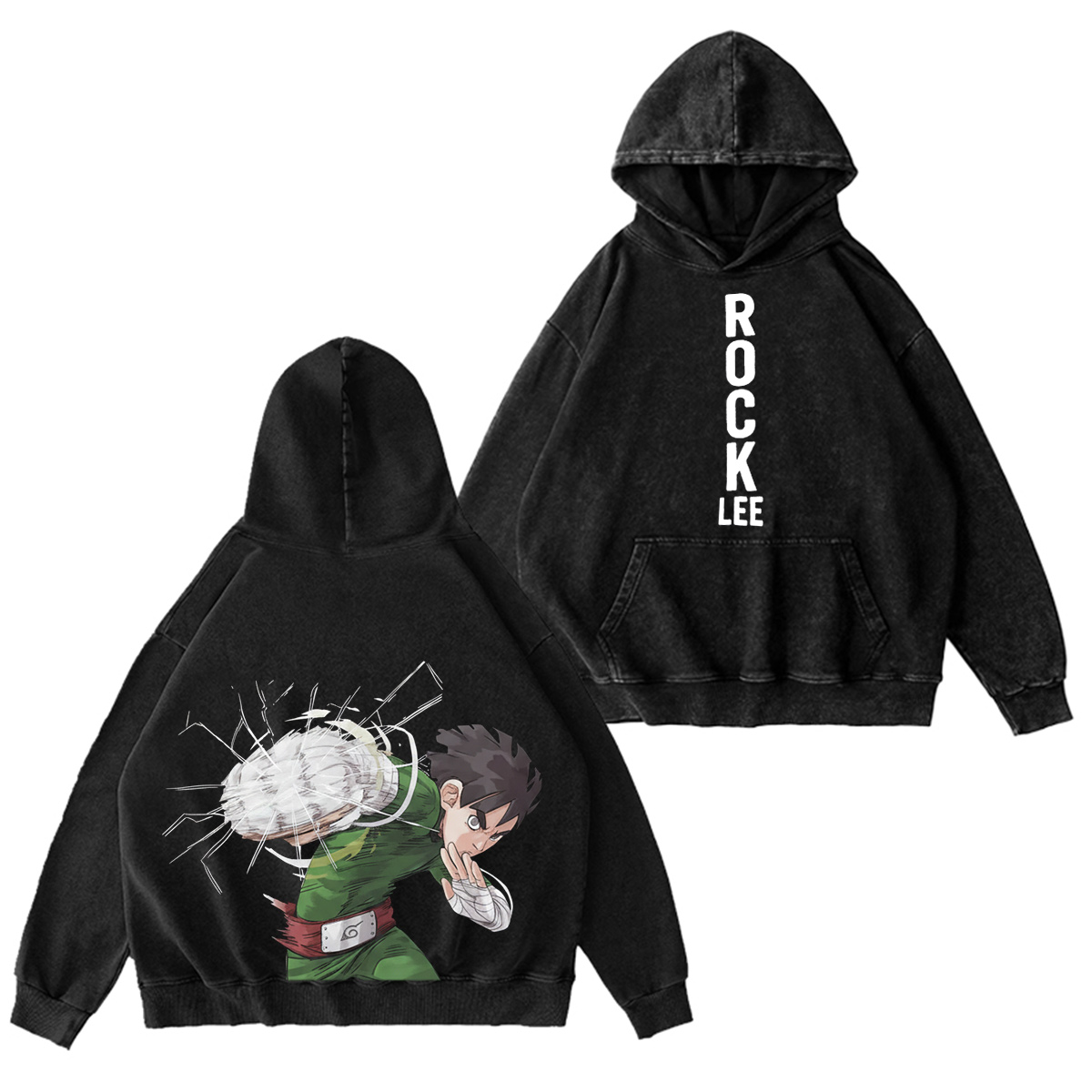 Naruto  :Rock Lee Vintage washed T-shirt/Crewneck/Hoodie
