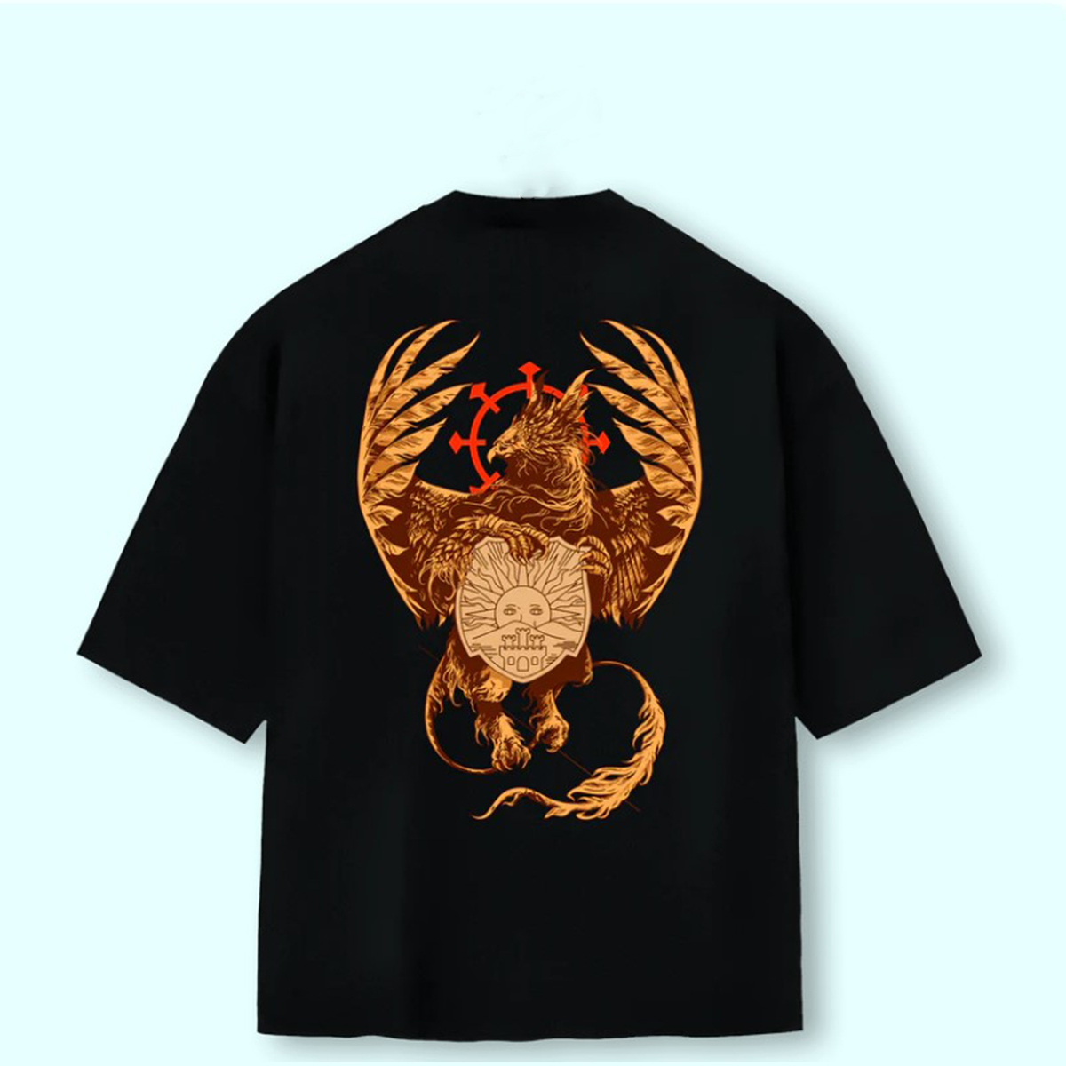 Super Oversized Alpha Back Premium | BLACK CLOVER - ALVORECER DOURADO 