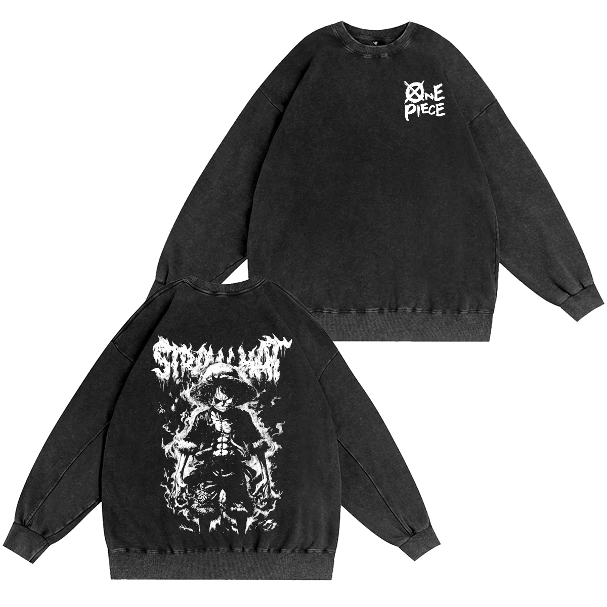 One Piece Washed T-shirt/Crewneck/Hoodie