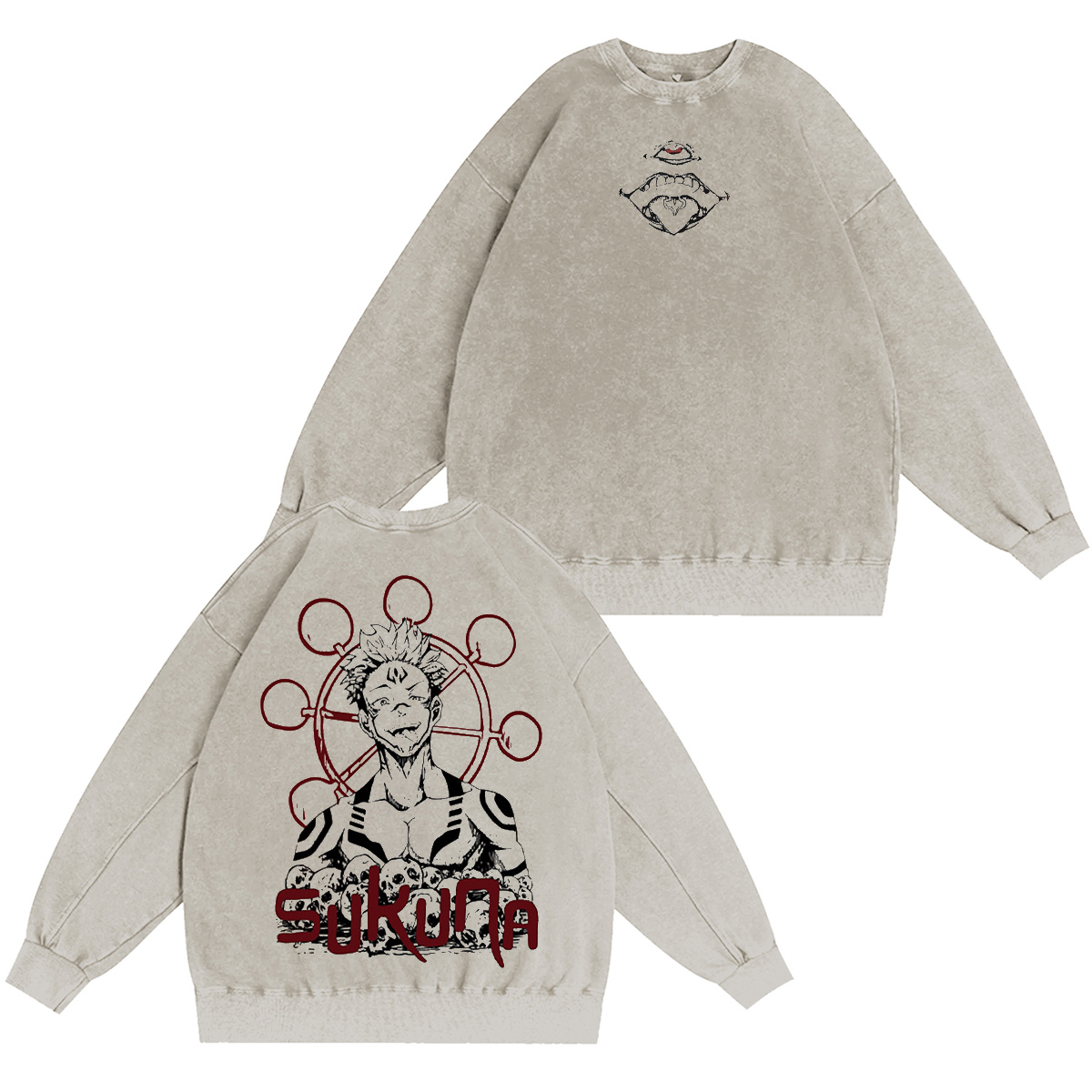 Ryomen Sukuna Jujutsu Kaisen Washed T-shirt/Crewneck/Hoodie