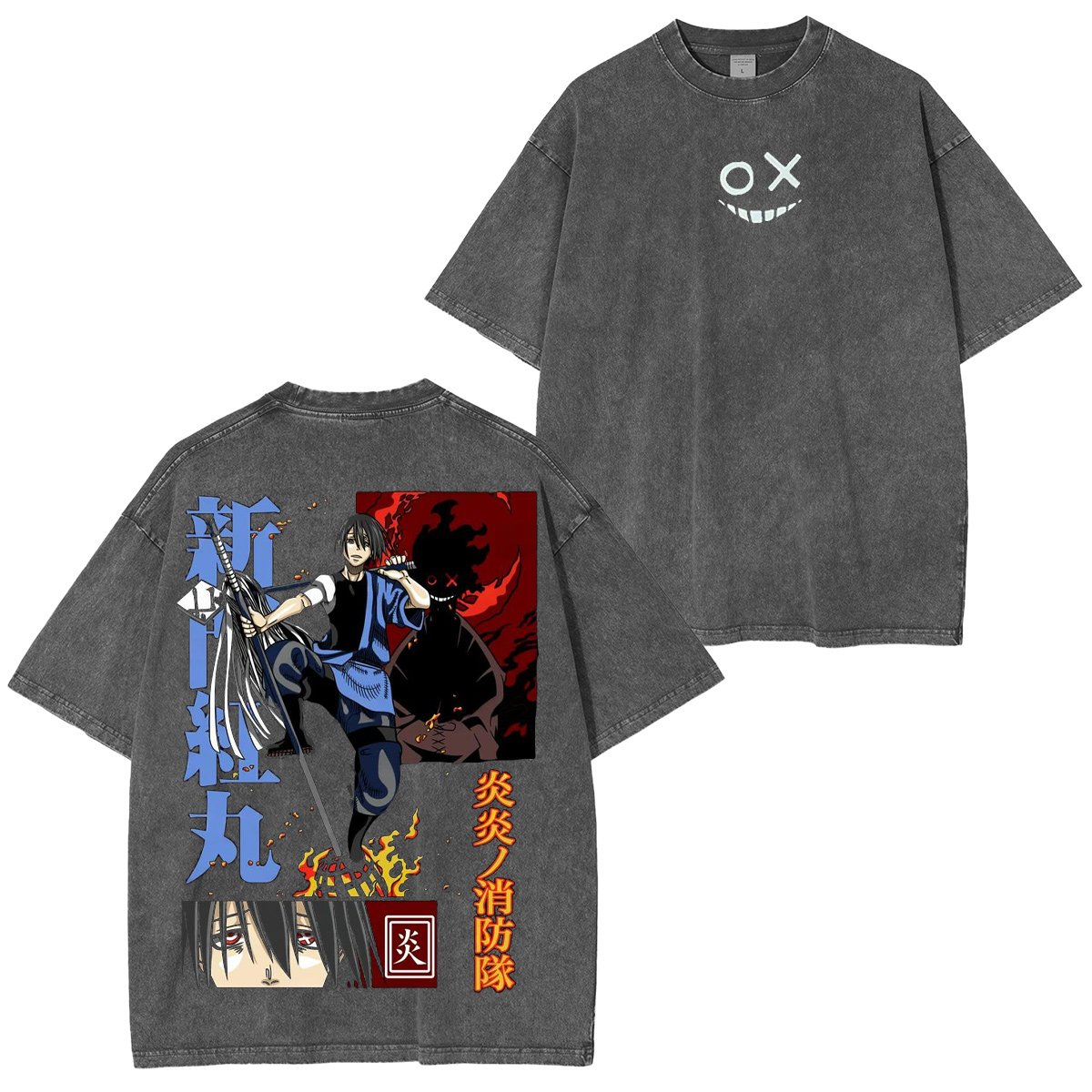 Fire Force Washed T-shirt/Crewneck/Hoodie