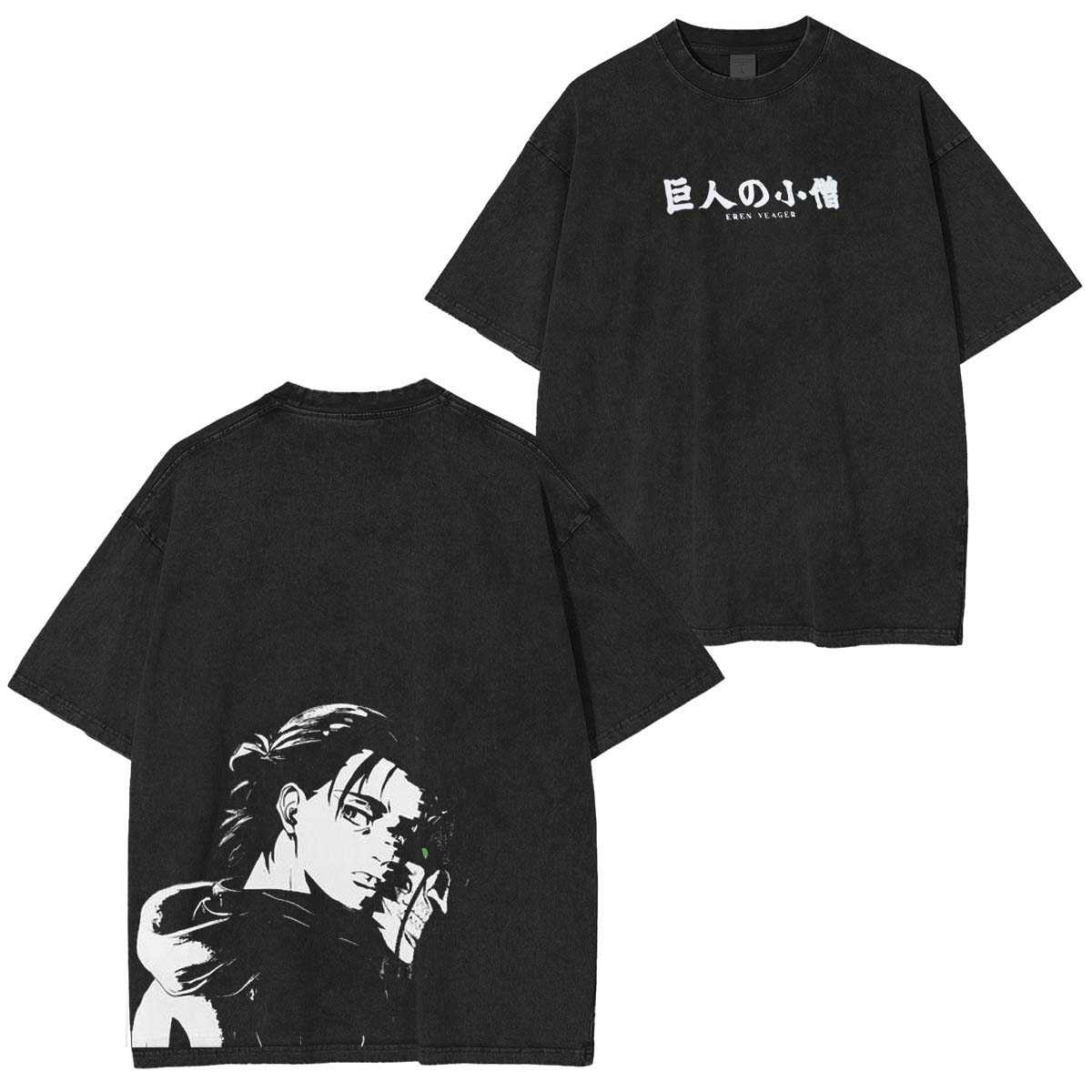 Attack on Titan Eren Yaeger Anime Graphic Tee Vintage T-Shirts
