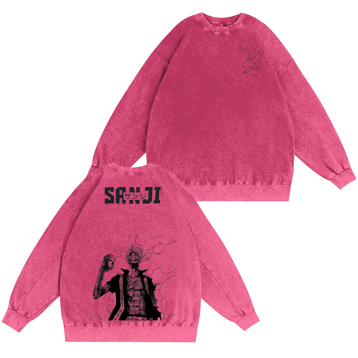 One Piece Washed T-shirt/Crewneck/Hoodie