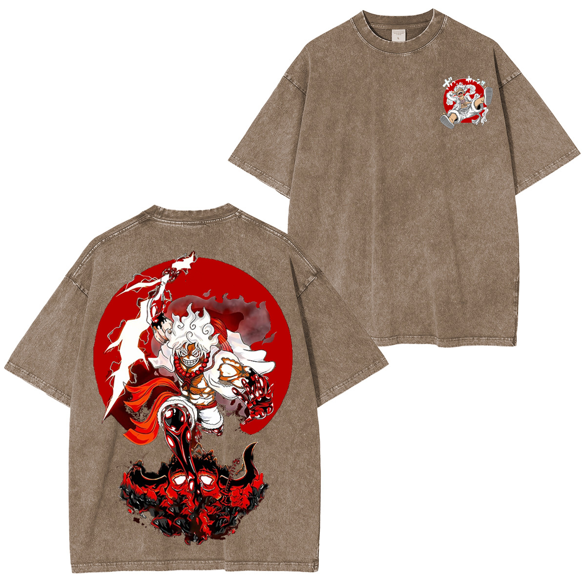 Luffy Gear 5 One Piece Washed T-shirt/Crewneck/Hoodie