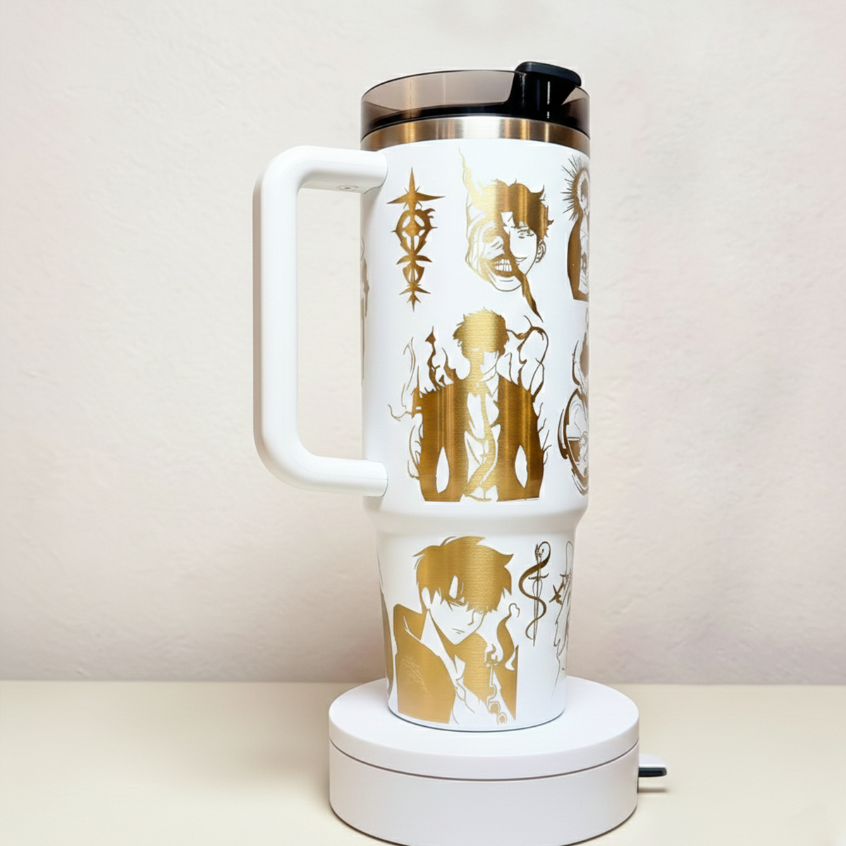 Laser Engraved Anime Stanley Tumbler Cup