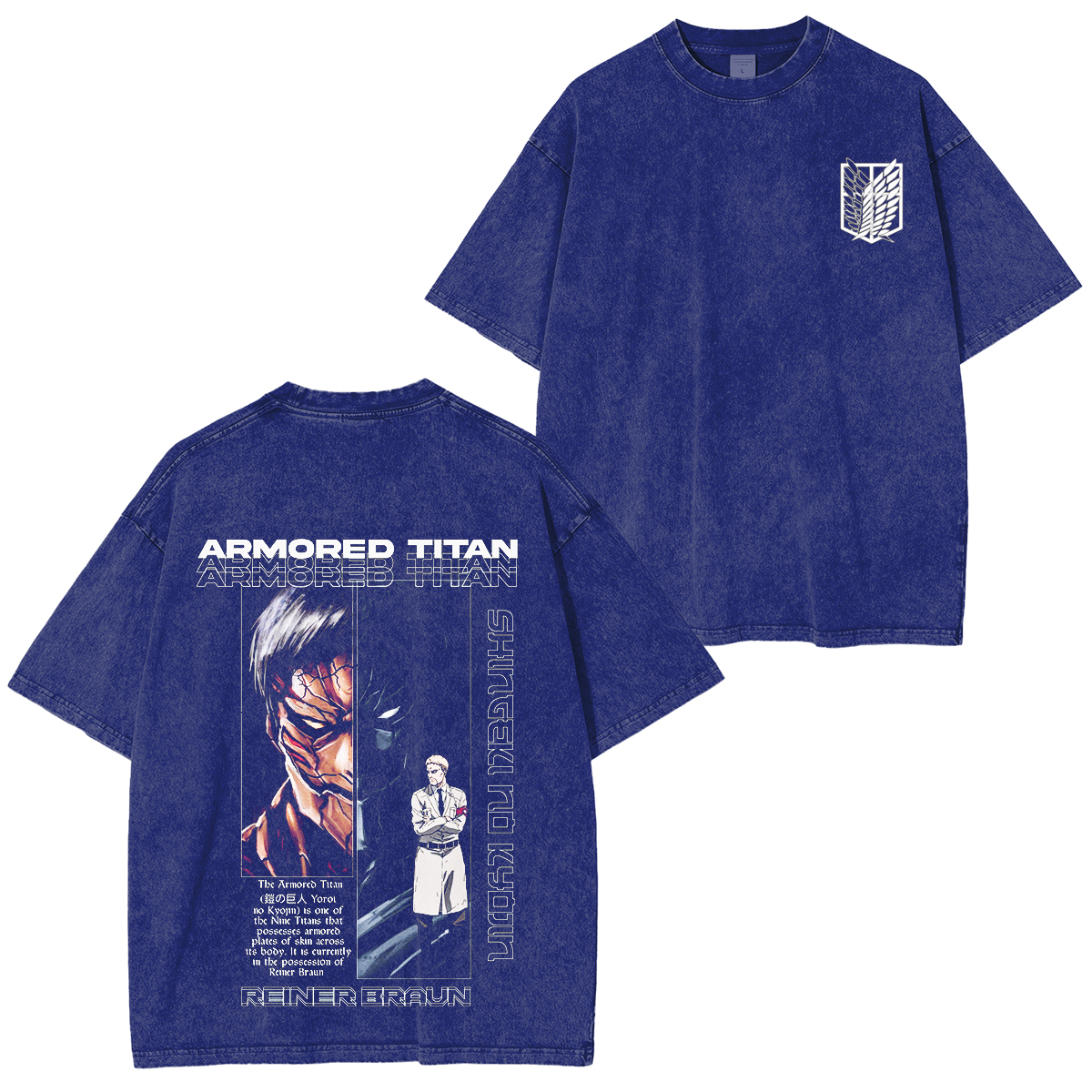 Attack on Titan Anime Washed T-shirt/Crewneck/Hoodie