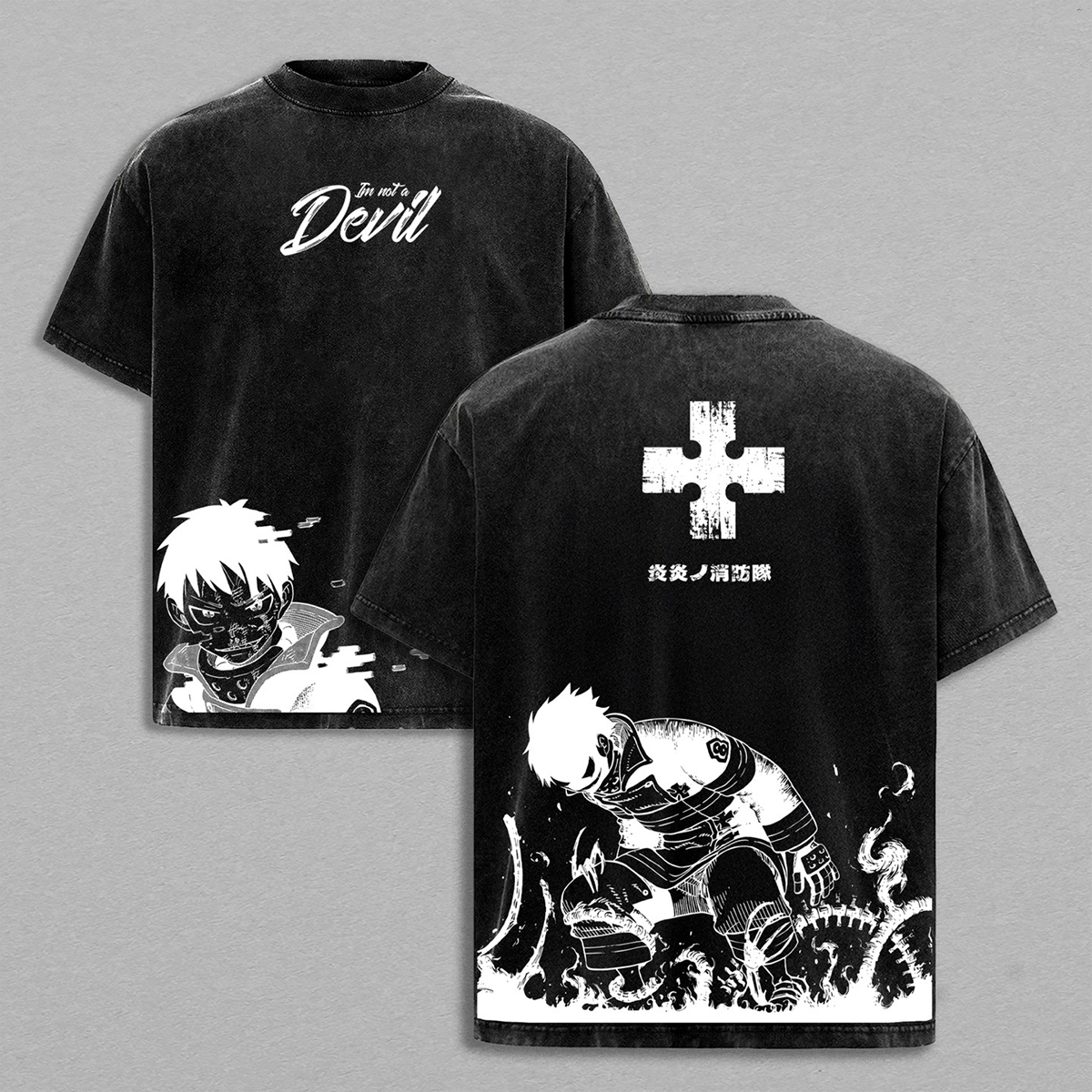 Fire Force Washed T-shirt/Crewneck/Hoodie