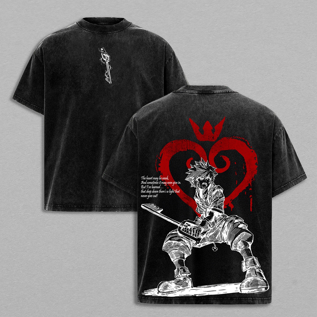 [Copy]Kingdom Hearts Washed T-shirt