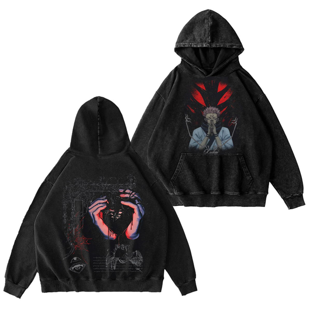 Jujutsu Kaisen Anime Washed T-shirt/Crewneck/Hoodie