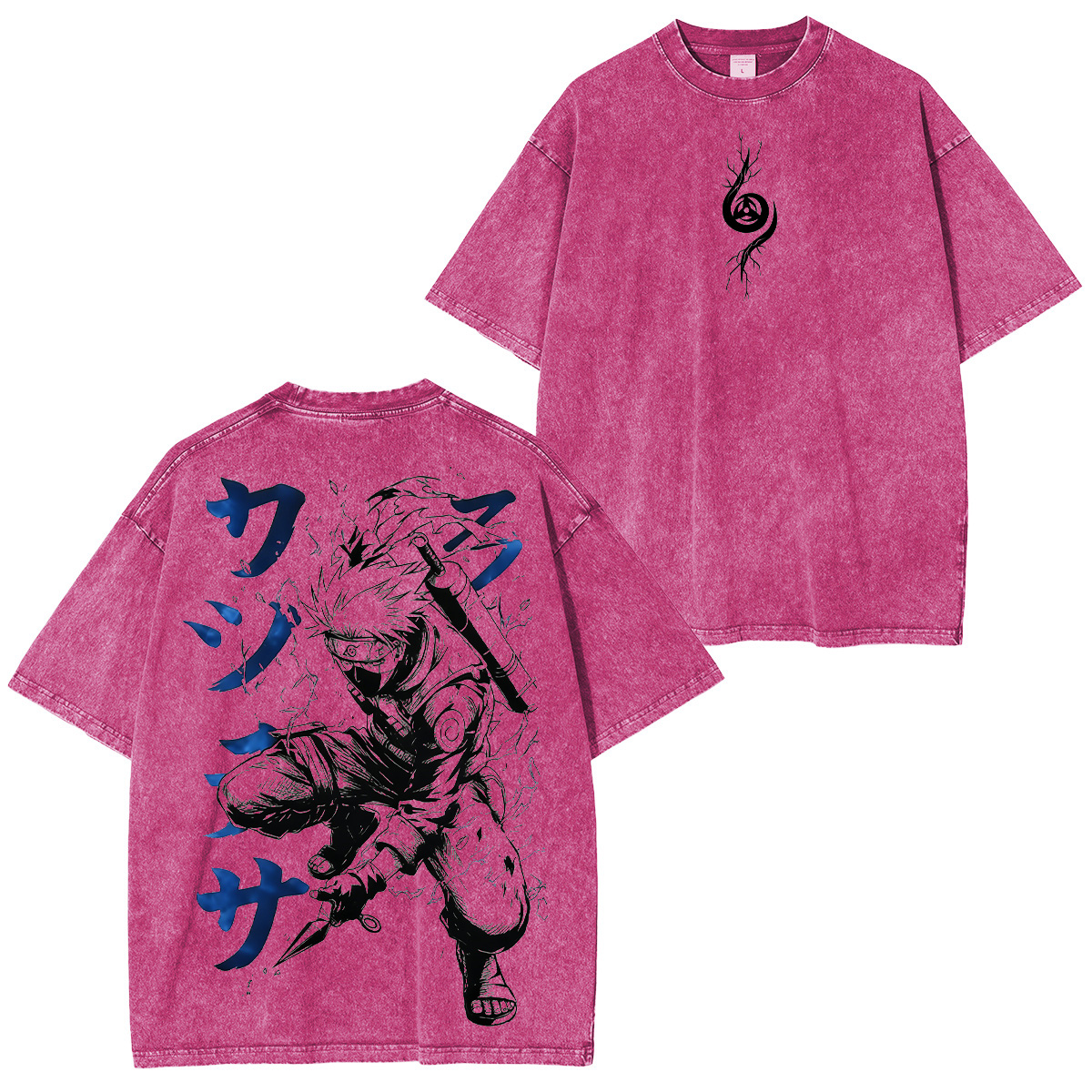 Kakashi Hatake Naruto Anime Unisex Washed T-Shirt/HOODIE