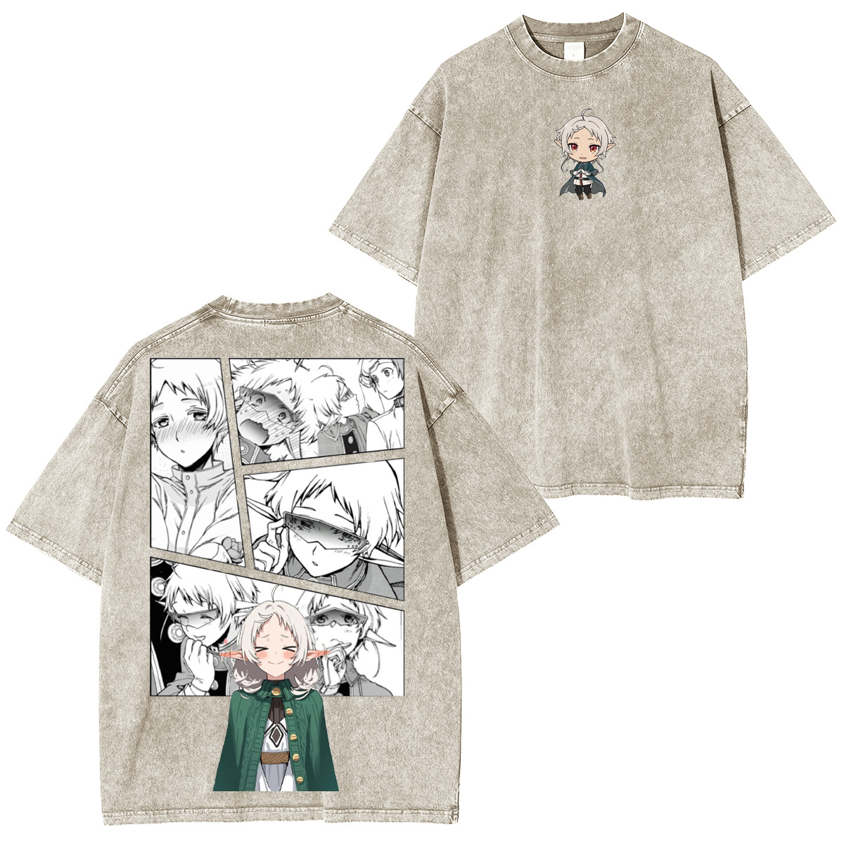 Sylphiette Mushoku Tensei: Jobless Reincarnation Anime Washed T-shirt/Crewneck/Hoodie