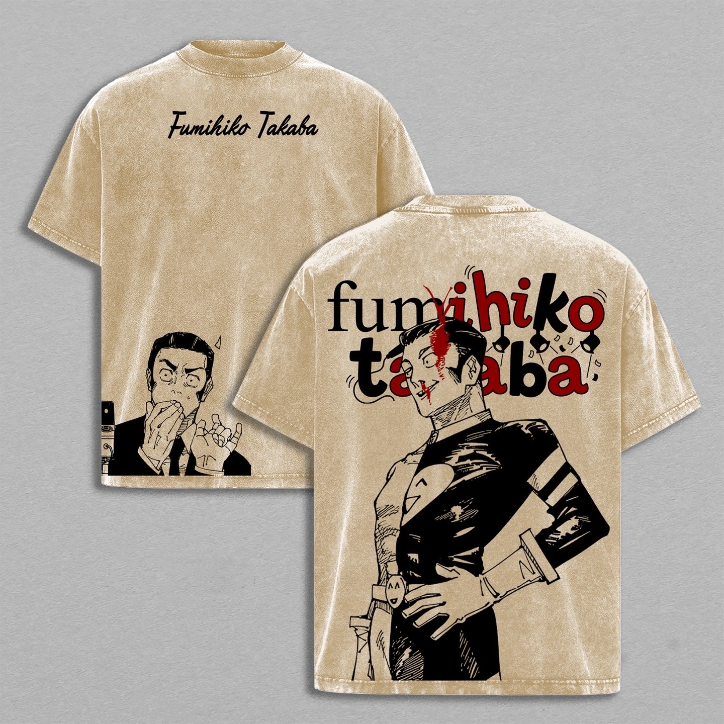 Fumihiko Takaba Jujutsu Kaisen Anime Washed T-shirt/Crewneck/Hoodie
