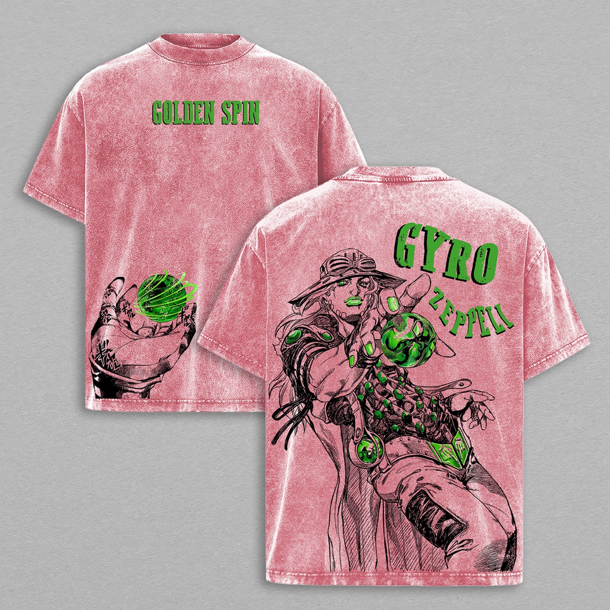 JoJo Gyro Zeppeli Washed T-shirt/Crewneck/Hoodie