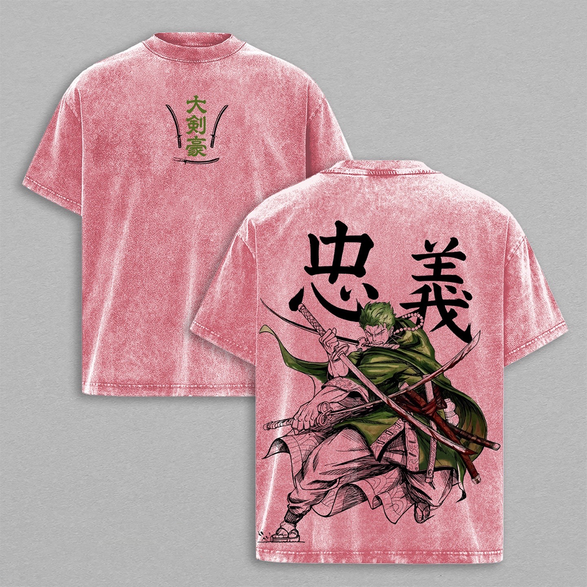 Roronoa Zoro One Piece Washed T-shirt/Crewneck/Hoodie