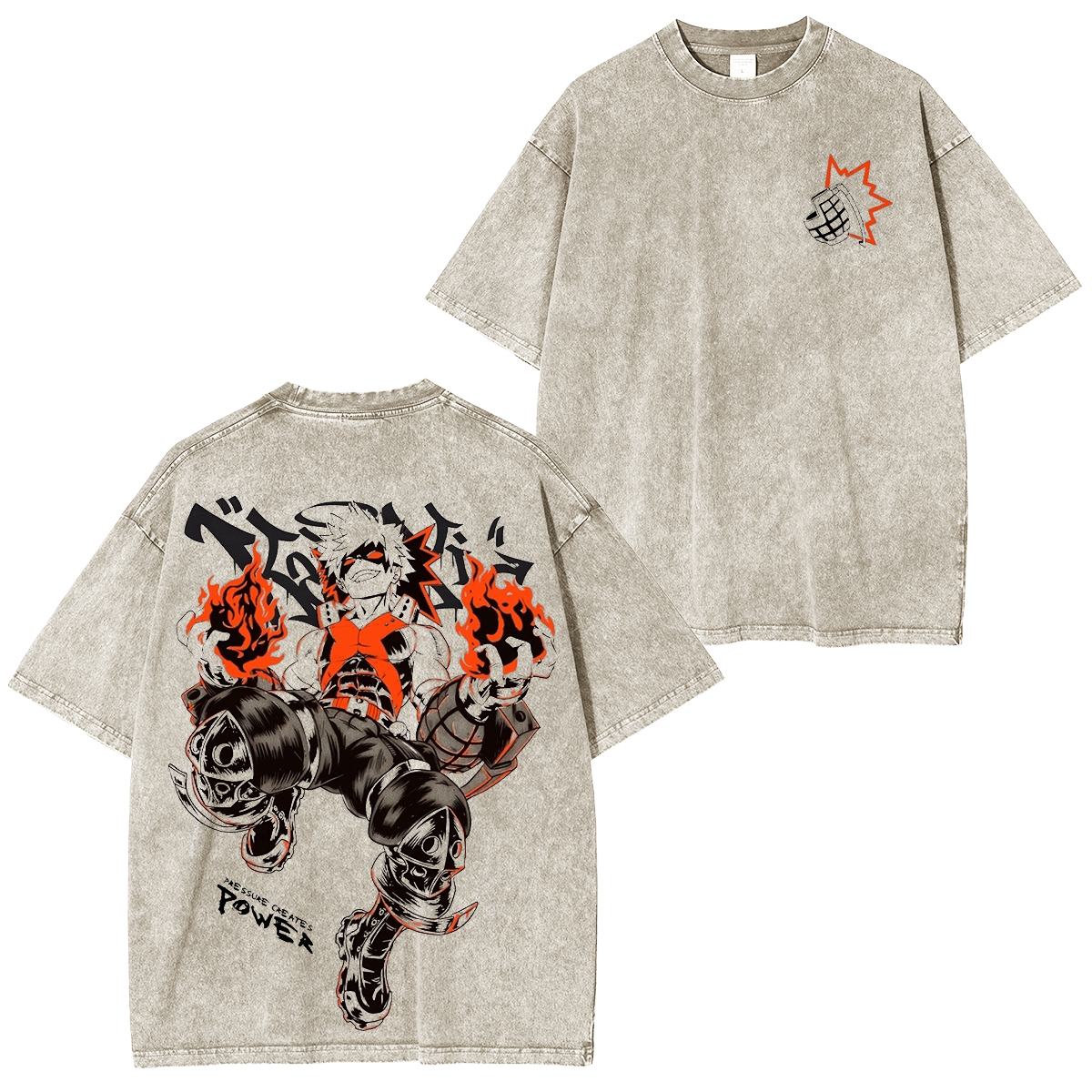 My Hero Academia Washed T-shirt/Crewneck/Hoodie