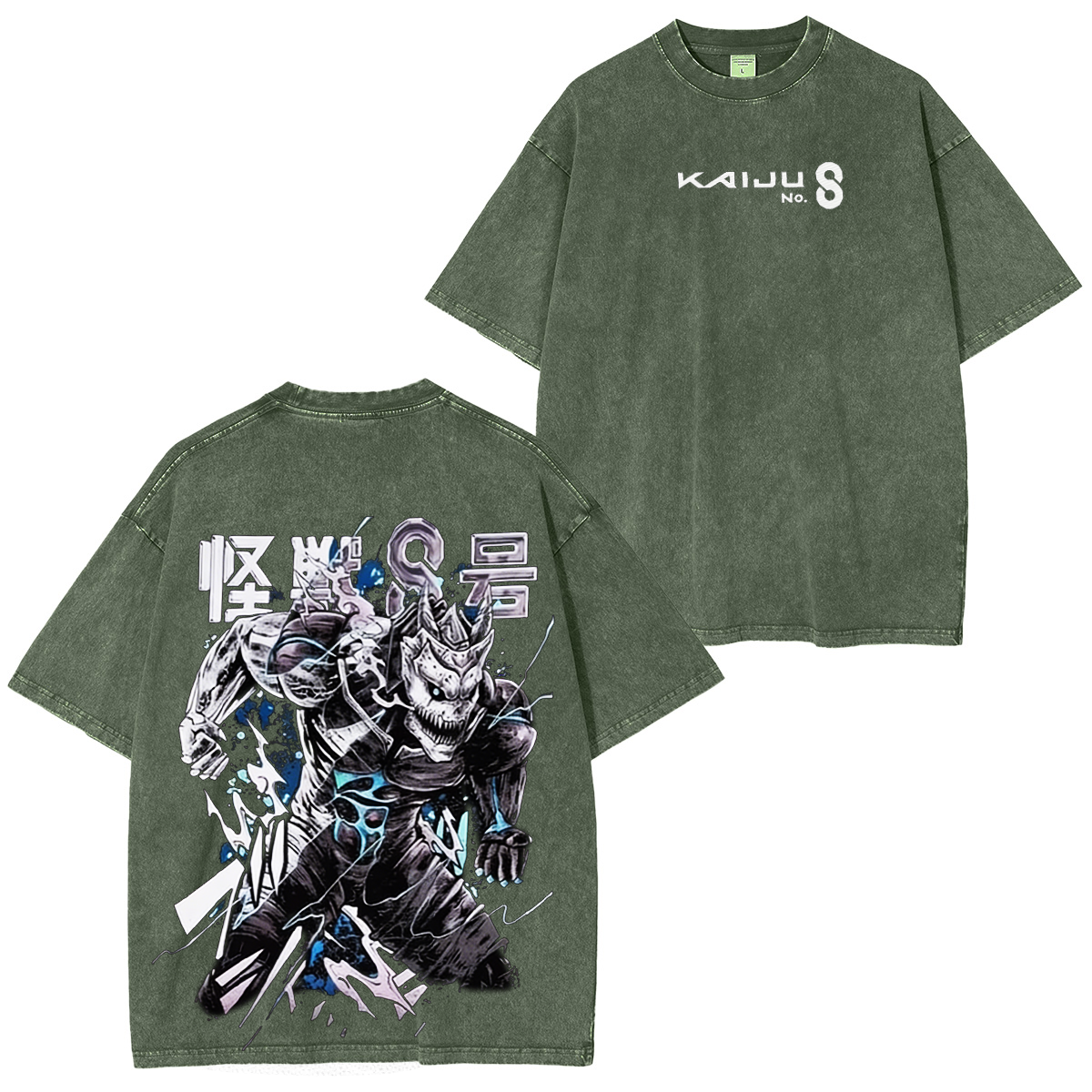 Kaiju No 8 Mina Shiro Kaiju Oversized Unisex Washed T-shirt