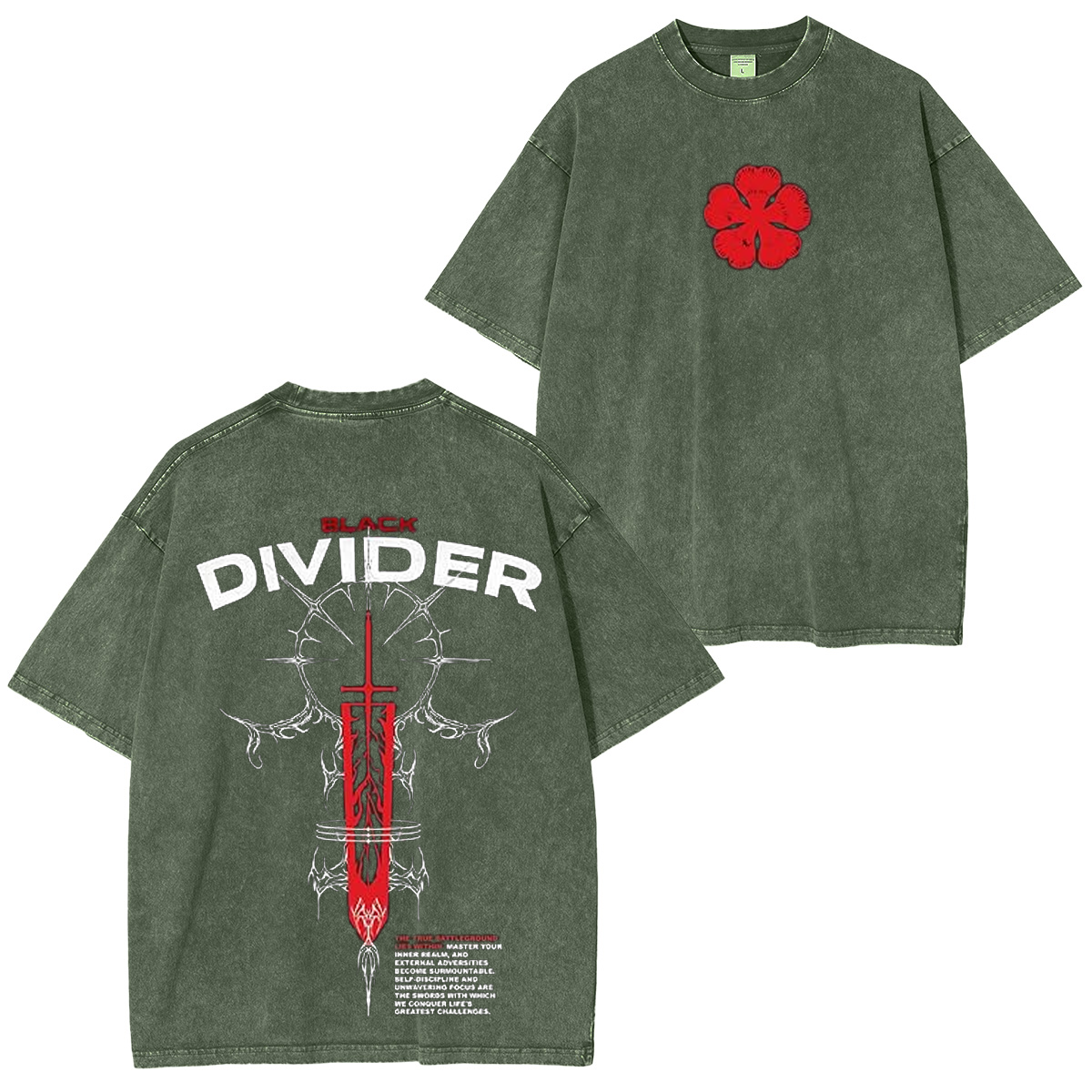 Black clover  Unisex Washed T-shirt