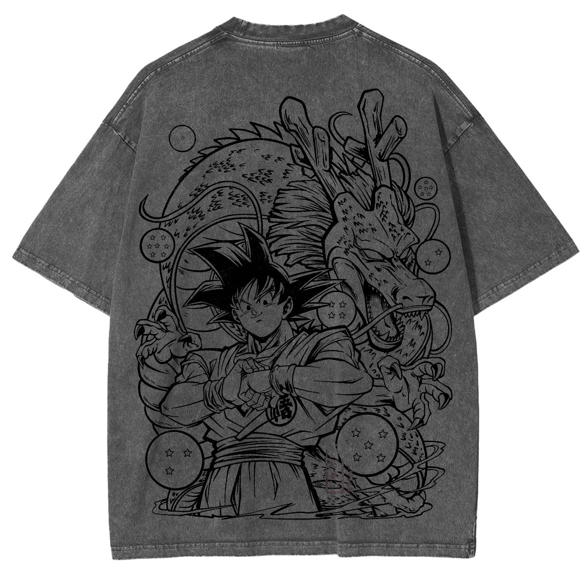 Dragon Ball Anime Double Printed Washed Tee