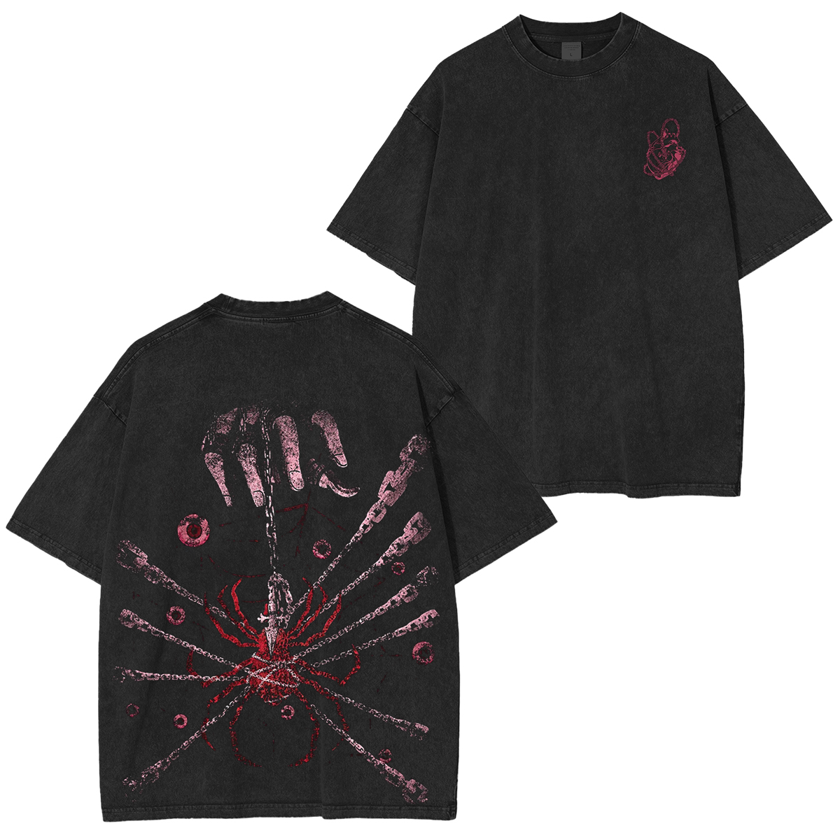 Hunter x Hunter Anime Oversized  Washed T-Shirt