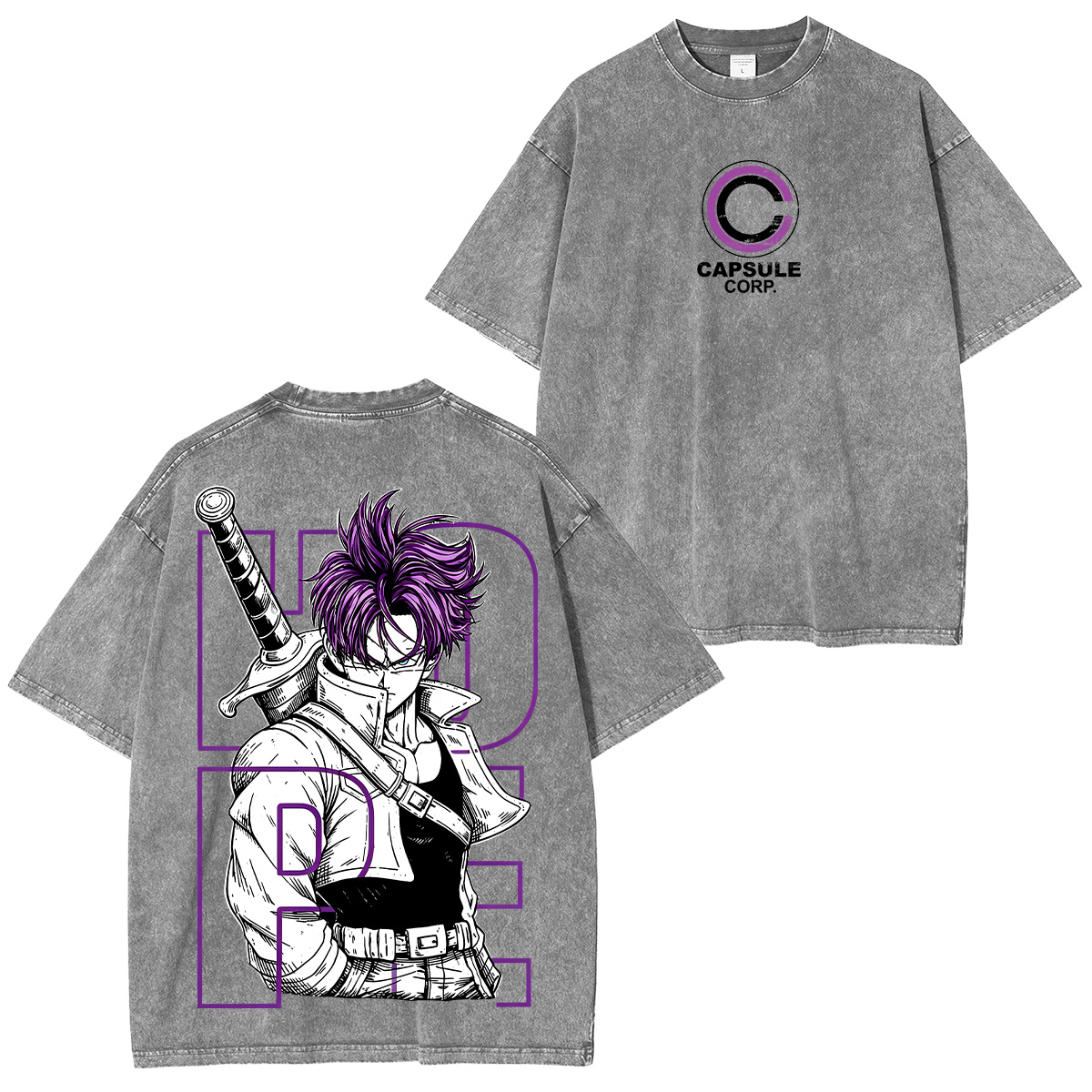 Future Trunks' Tactical Skills in Dragon Ball Super Washed Tee Unisex T-shirt