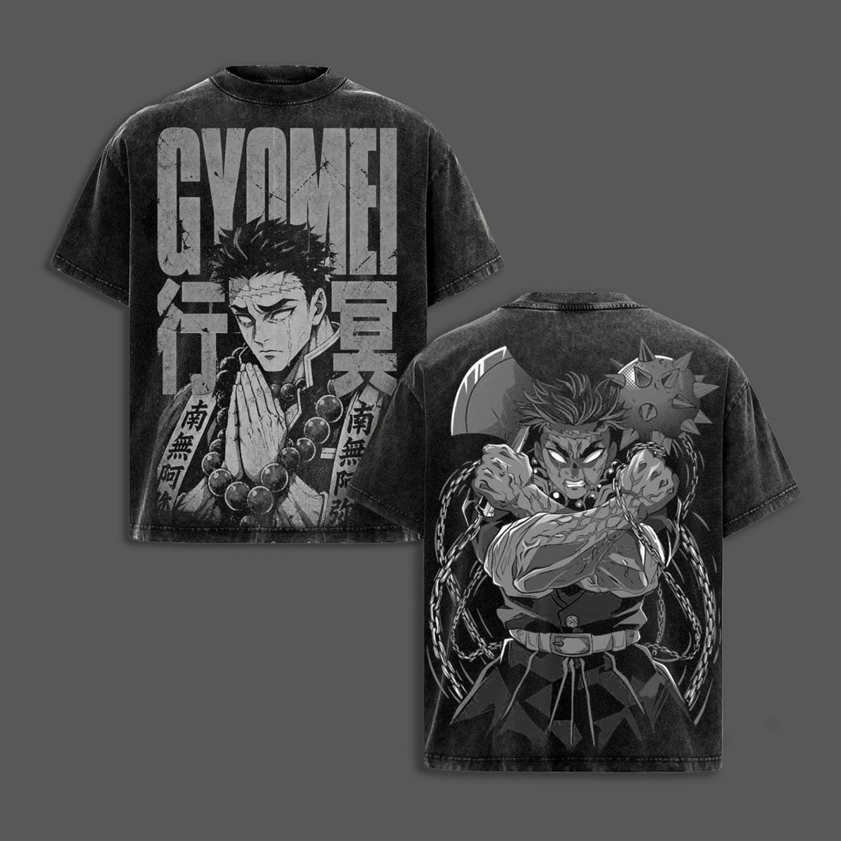 Demon Slayer Anime Washed T-shirt/Crewneck/Hoodie