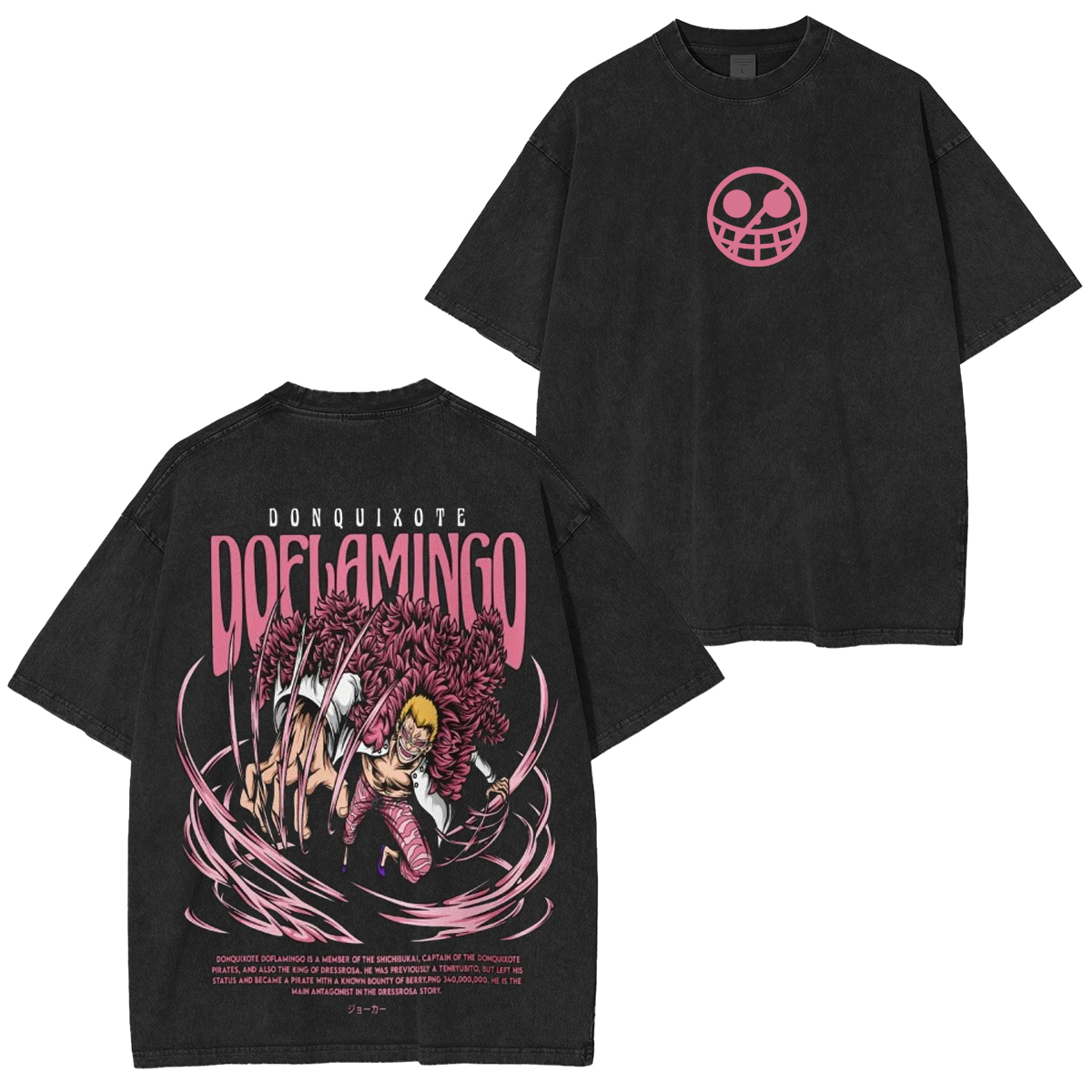 One Piece Anime Washed T-shirt