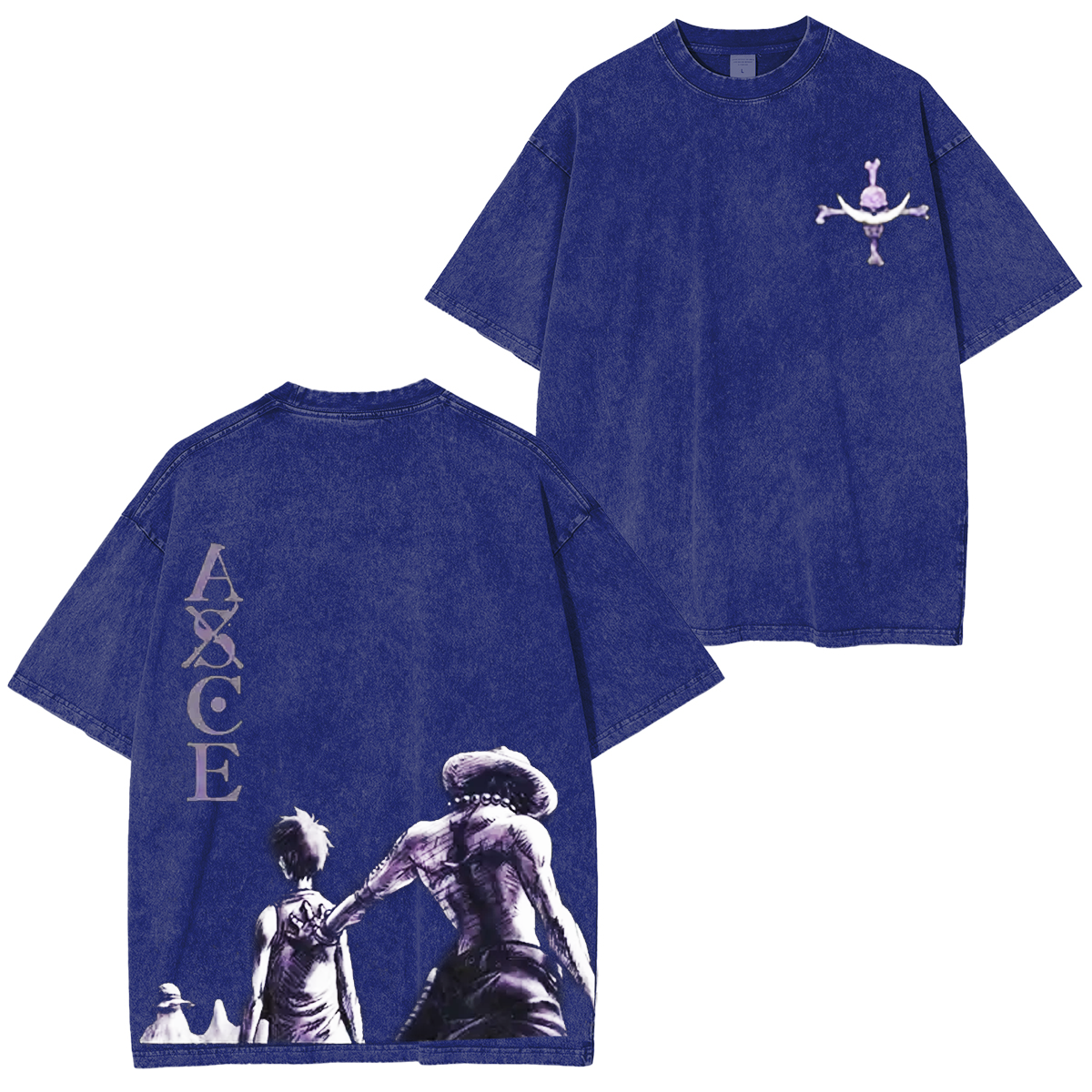 One Piece Anime Washed T-shirt/Hoodie