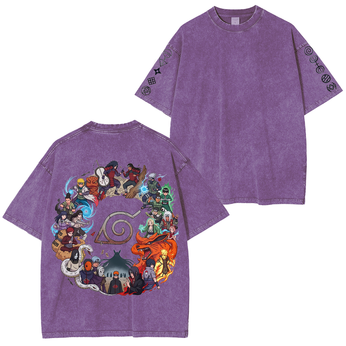Naruto Oversized Unisex Washed T-Shirt