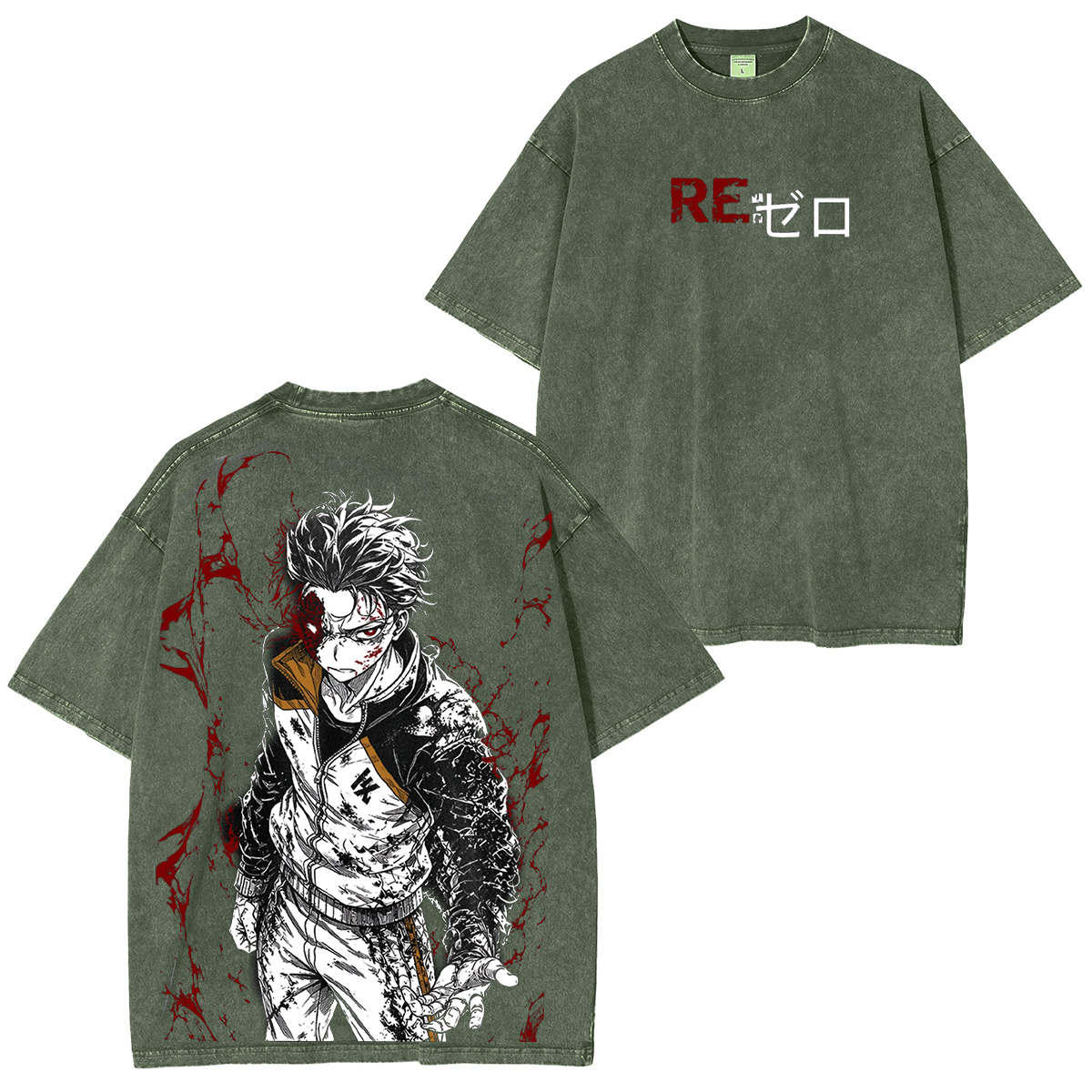 Natsuki Subaru Anime Unisex Washed T-shirt/Hoodie