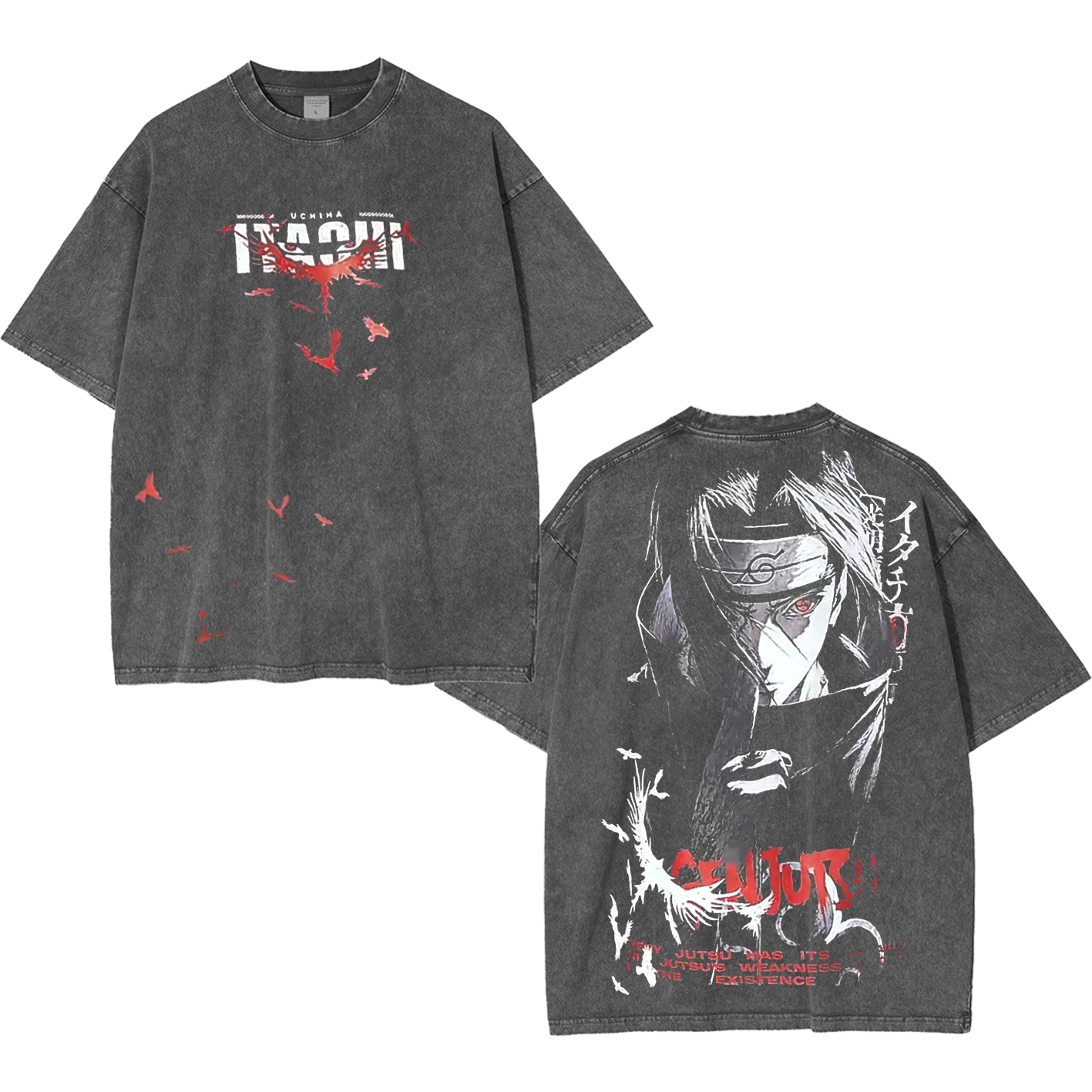 Itachi Naruto Unisex  Washed T-Shirt