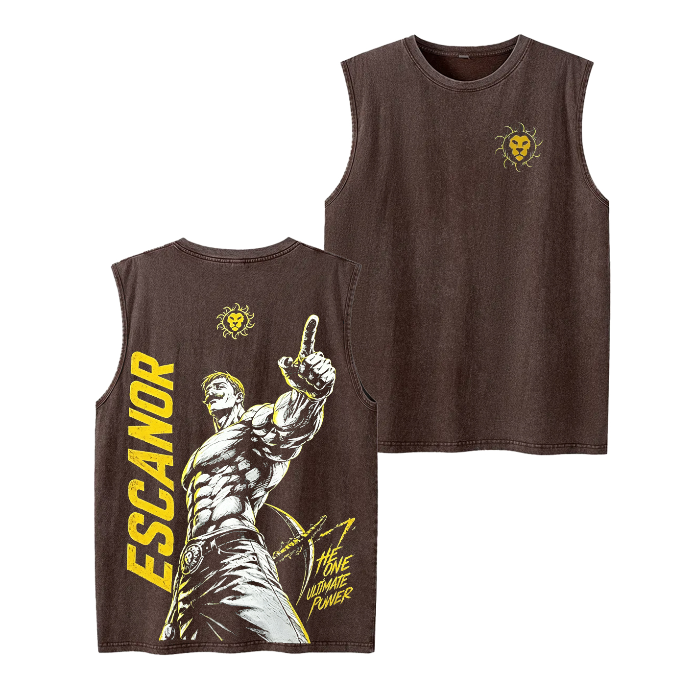 Escanor Vintage Unisex Washed T-Shirt