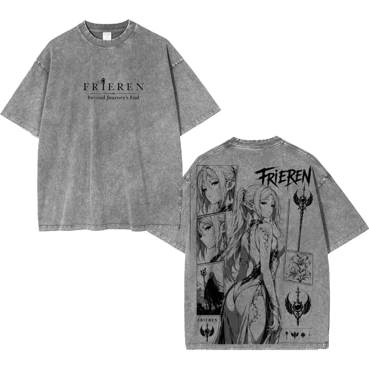 Frieren⁠ Unisex Washed T-shirt/Crewneck/Hoodie