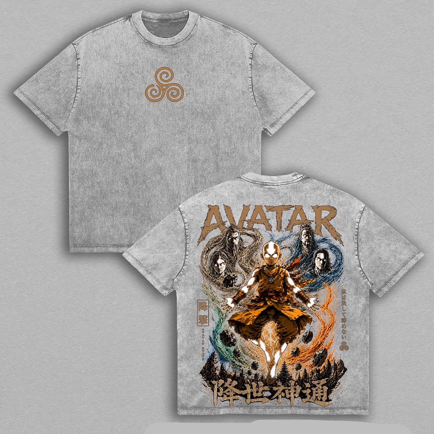 Avatar The Last Airbender Unisex Washed T-Shirt