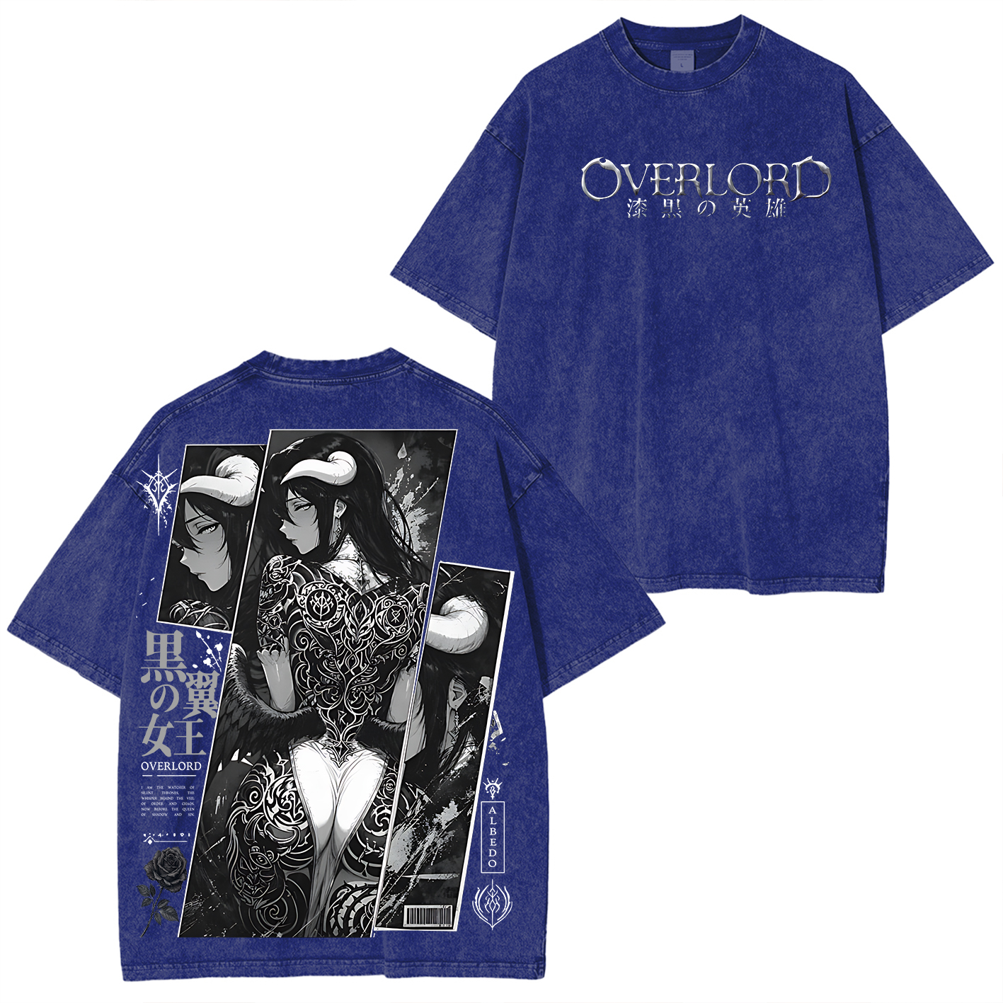  Overlord Albedo Vintage Unisex  Washed T-Shirt