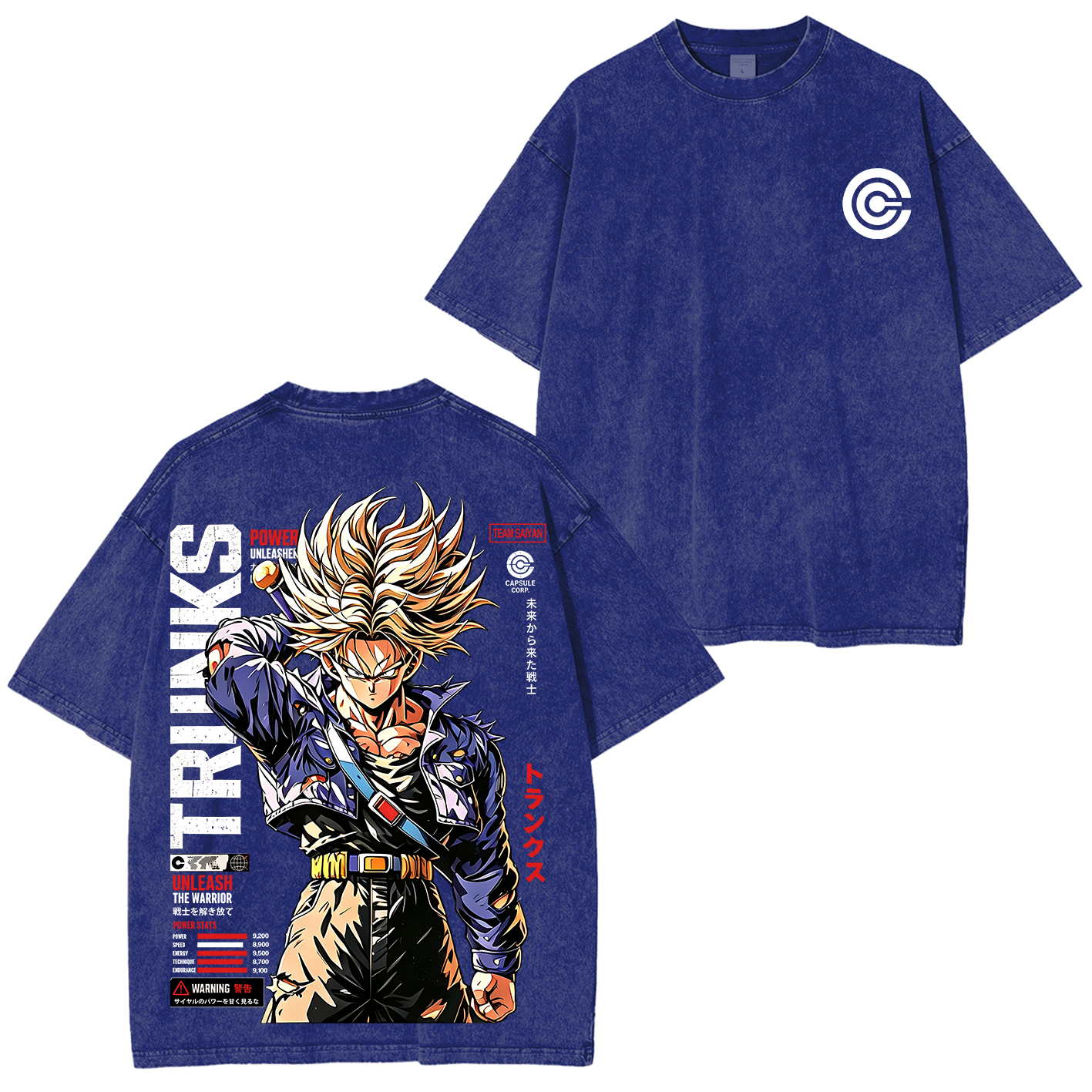 Future Trunks Dragon Ball Vintage Unisex  Washed T-Shirt