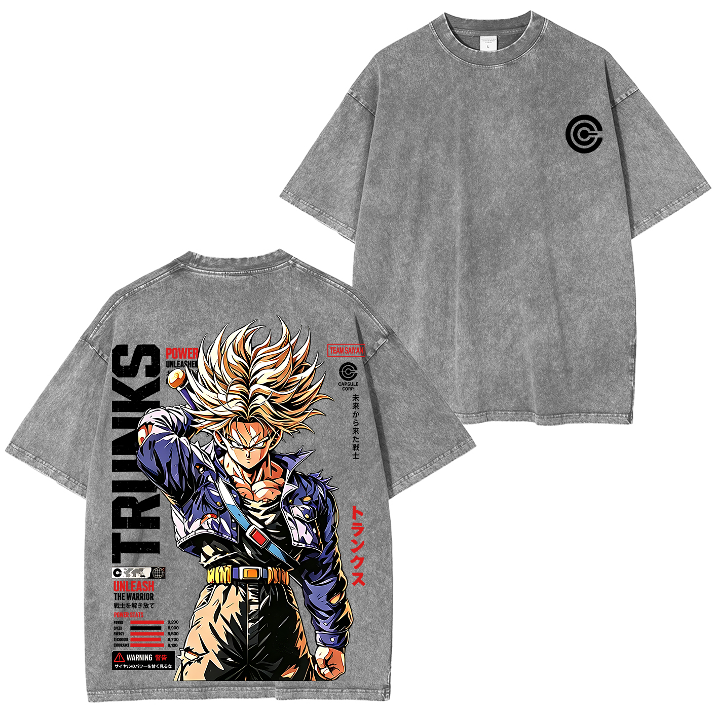 Future Trunks Dragon Ball Vintage Unisex  Washed T-Shirt