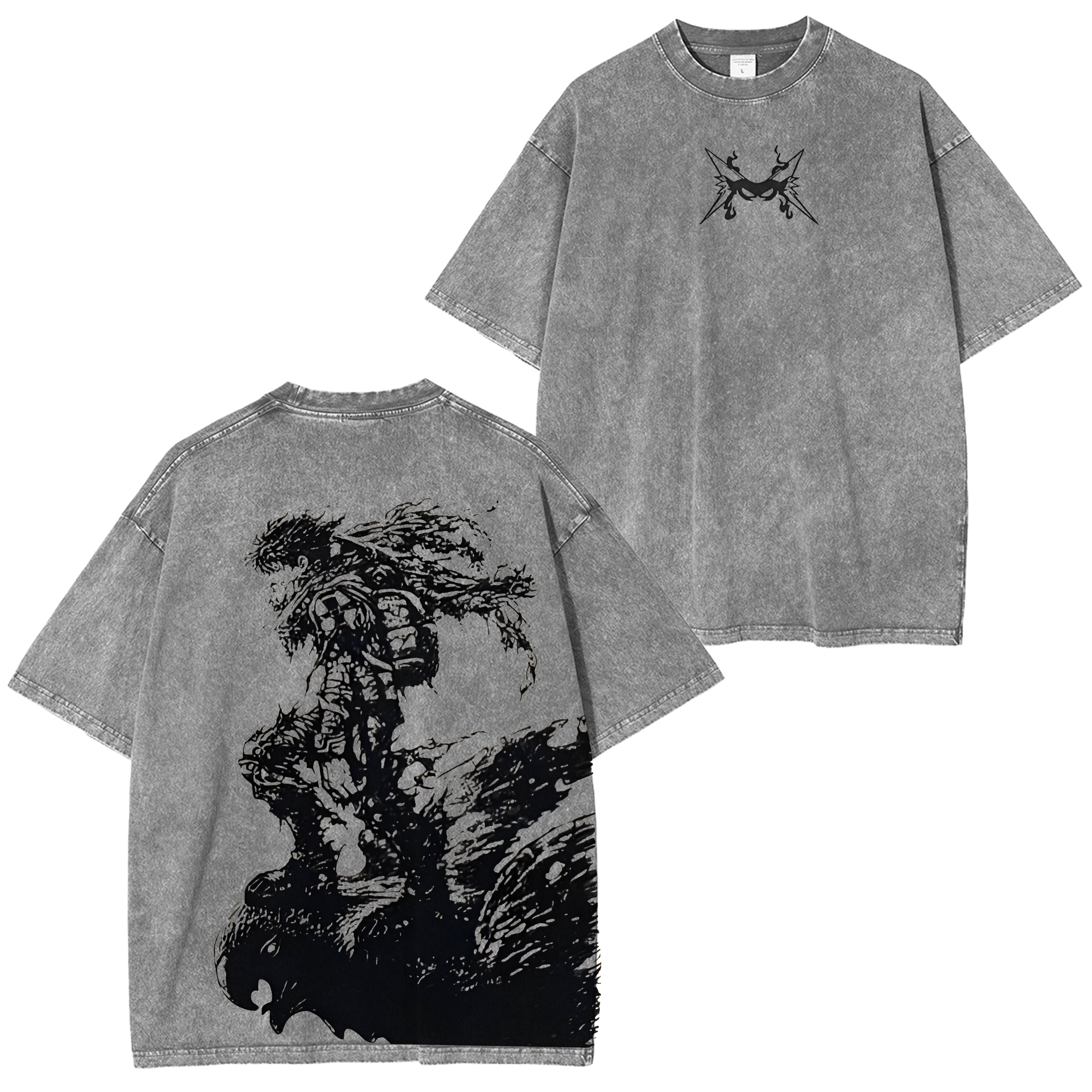 Fushiguro Toji Jujutsu Kaisen Anime Manga Washed Shirts