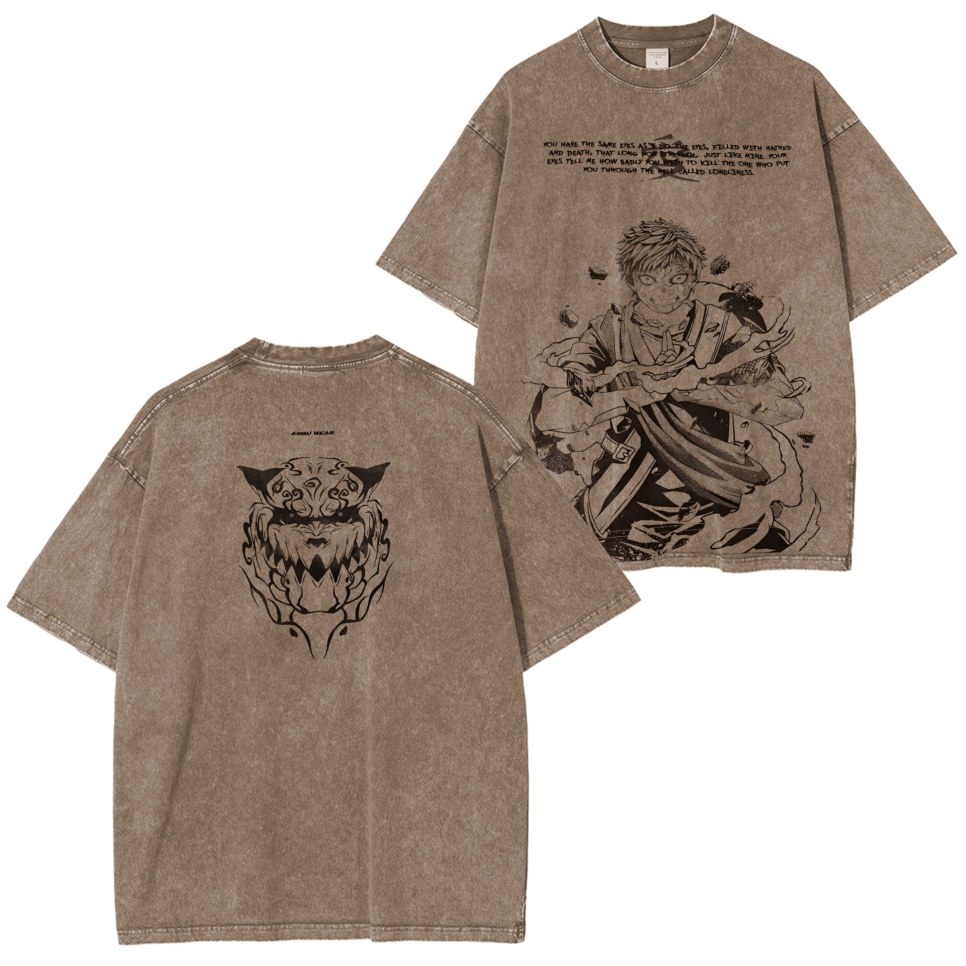 Naruto Washed Shirts