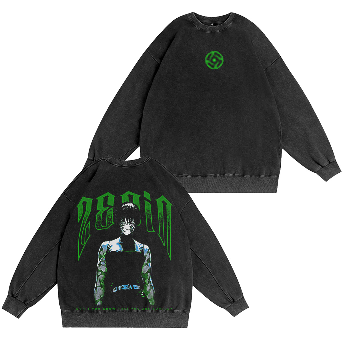 MAKI ТЕНИСКА - JUJUTSU KAISEN Vintage washed T-shirt/Crewneck/Hoodie