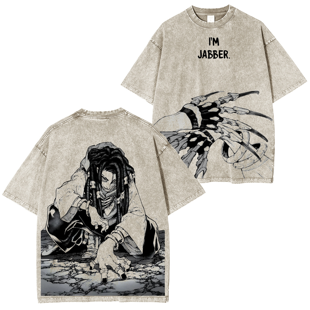 Jabber Wonger from Gachiakuta Vintage washed T-shirt/Crewneck/Hoodie
