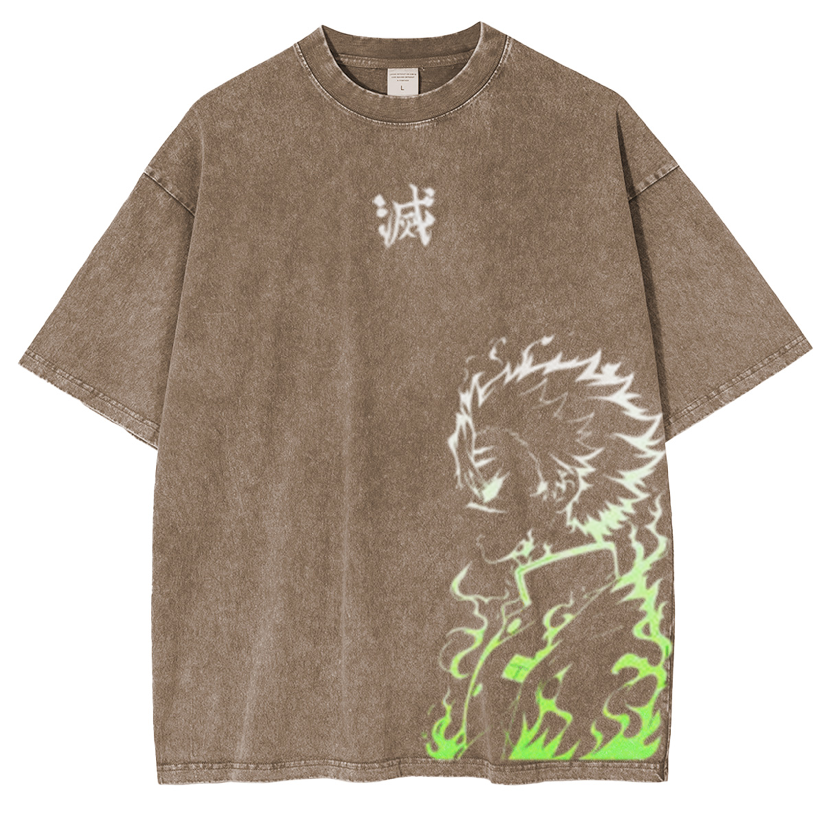 Demon Slayer Metsu Anime Unisex Washed T-Shirt