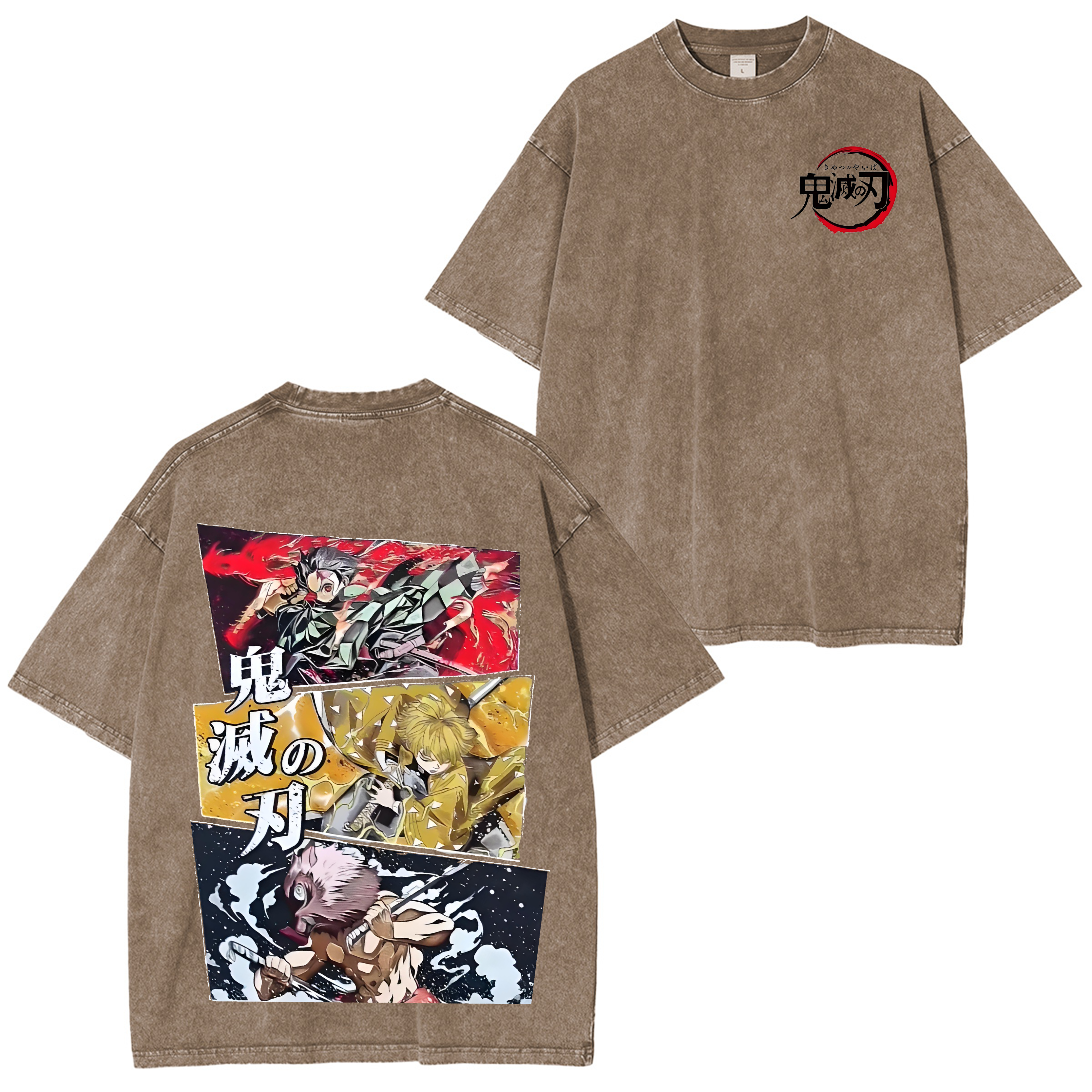 Demon Slayer: Kimetsu no Yaiba Anime Unisex Washed T-Shirt