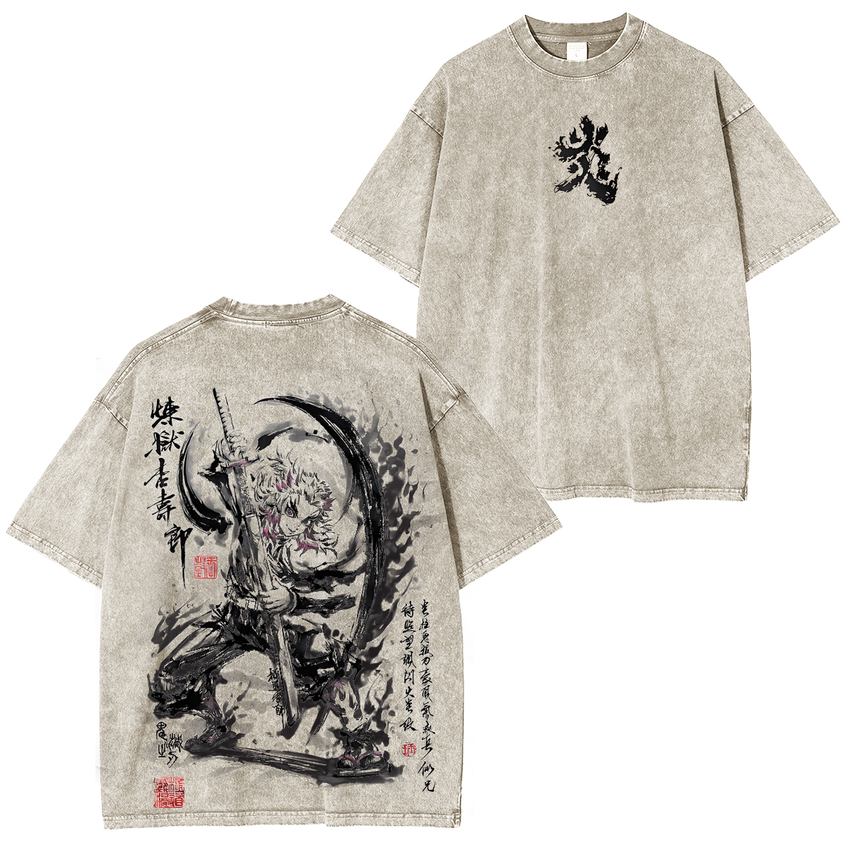 Demon Slayer Kyojuro Rengoku Vintage Anime Shirt