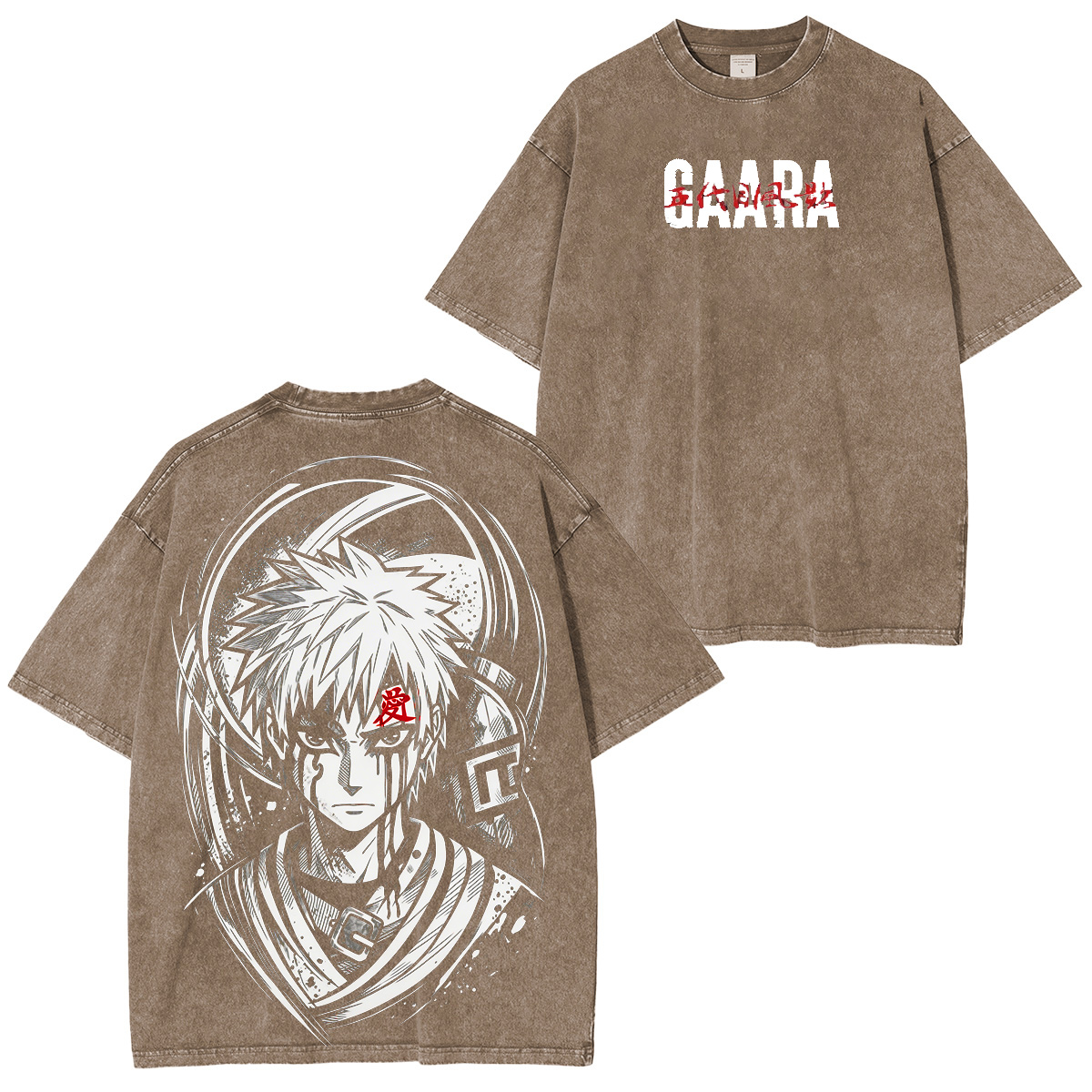 Naruto: Gaara Vintage washed T-shirt/Crewneck/Hoodie