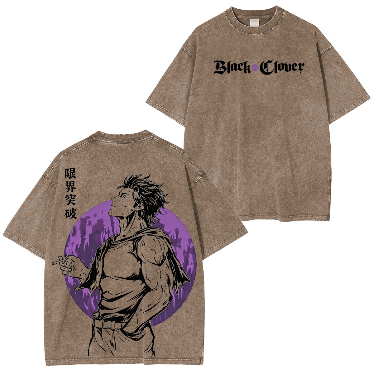 BLACK CLOVER  Vintage washed T-shirt/Crewneck/Hoodie
