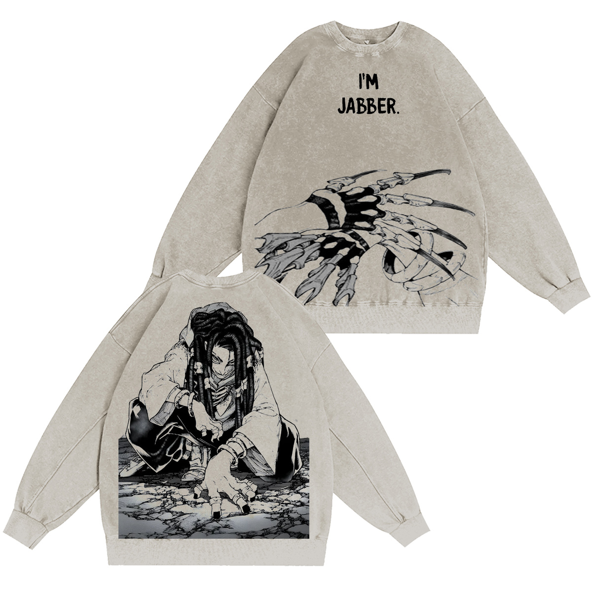 Jabber Wonger from Gachiakuta Vintage washed T-shirt/Crewneck/Hoodie